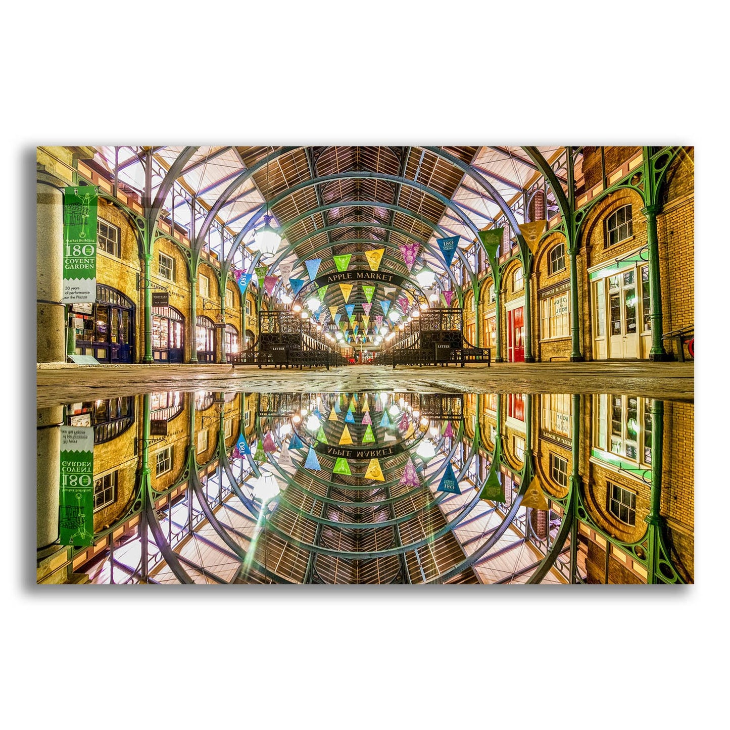 Epic Art 'Covent Garden Apple Market' by Mark A Paulda, Acrylic Glass Wall Art,24x16