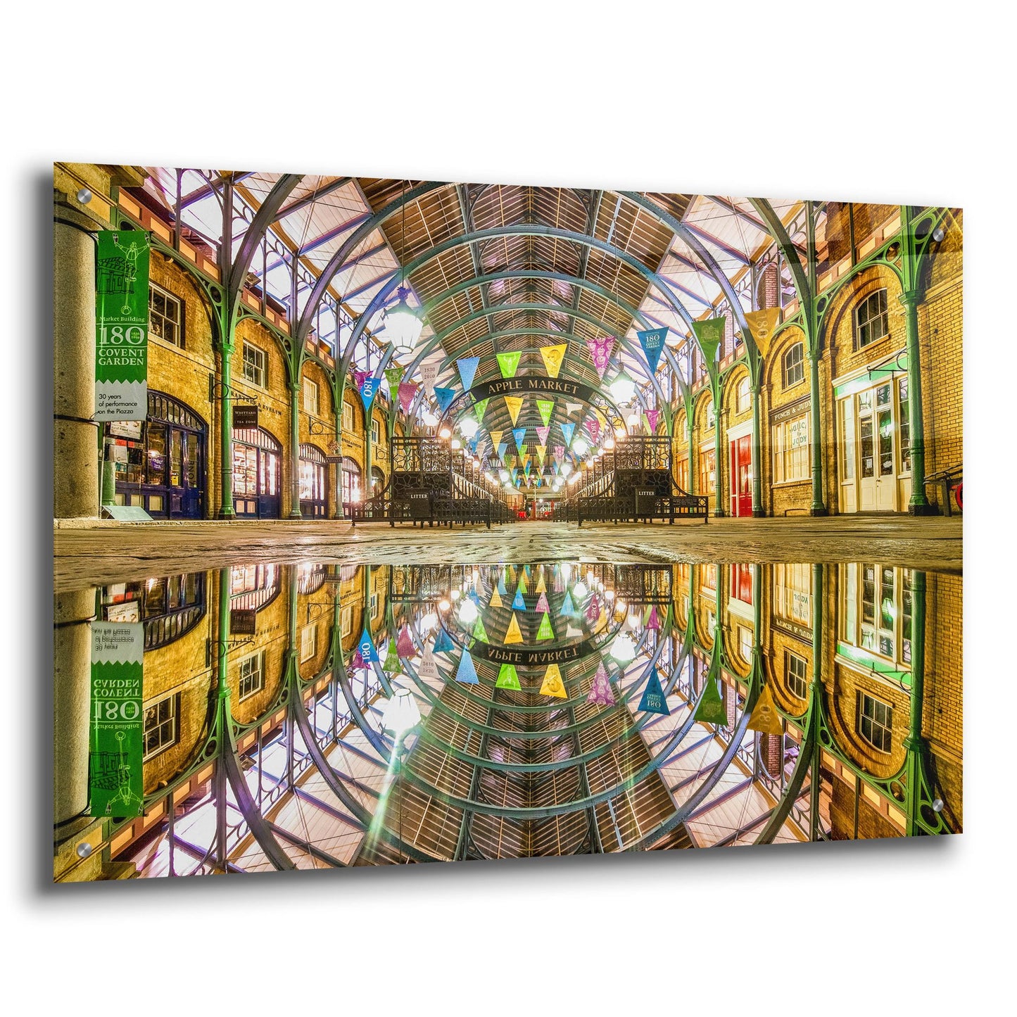 Epic Art 'Covent Garden Apple Market' by Mark A Paulda, Acrylic Glass Wall Art,36x24