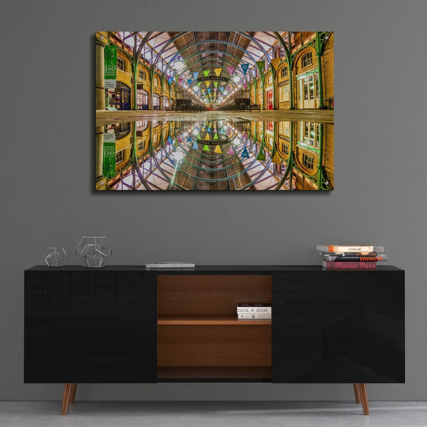 Epic Art 'Covent Garden Apple Market' by Mark A Paulda, Acrylic Glass Wall Art,36x24