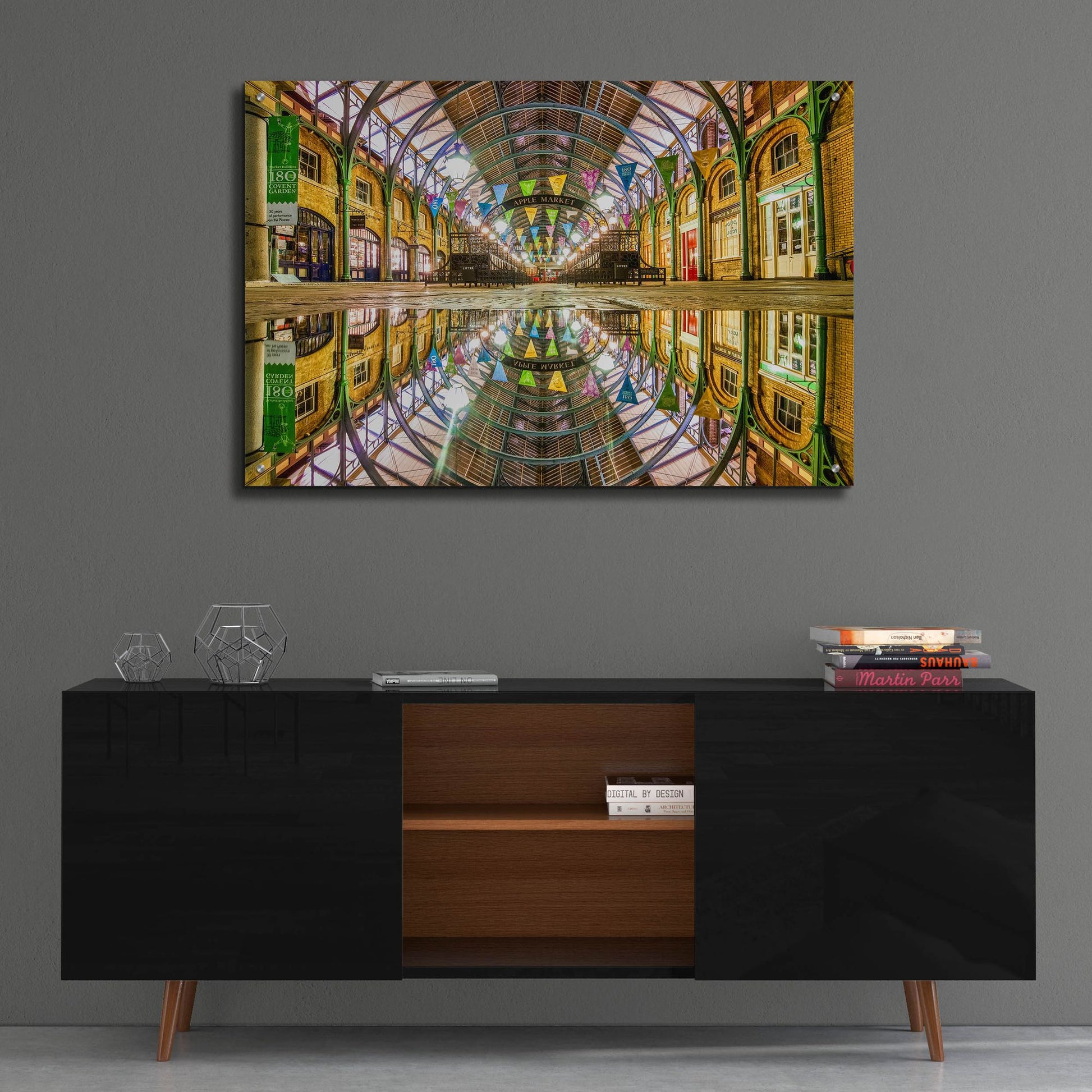 Epic Art 'Covent Garden Apple Market' by Mark A Paulda, Acrylic Glass Wall Art,36x24