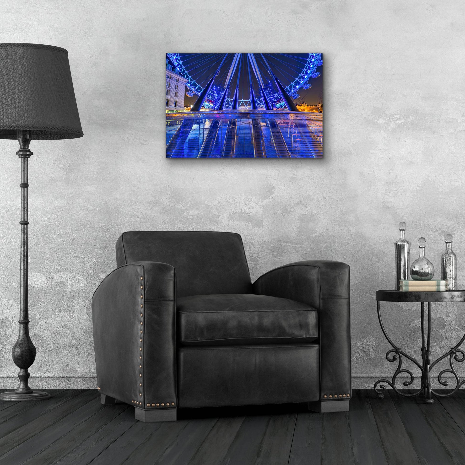 Epic Art 'London Eye Grounded' by Mark A Paulda, Acrylic Glass Wall Art,24x16