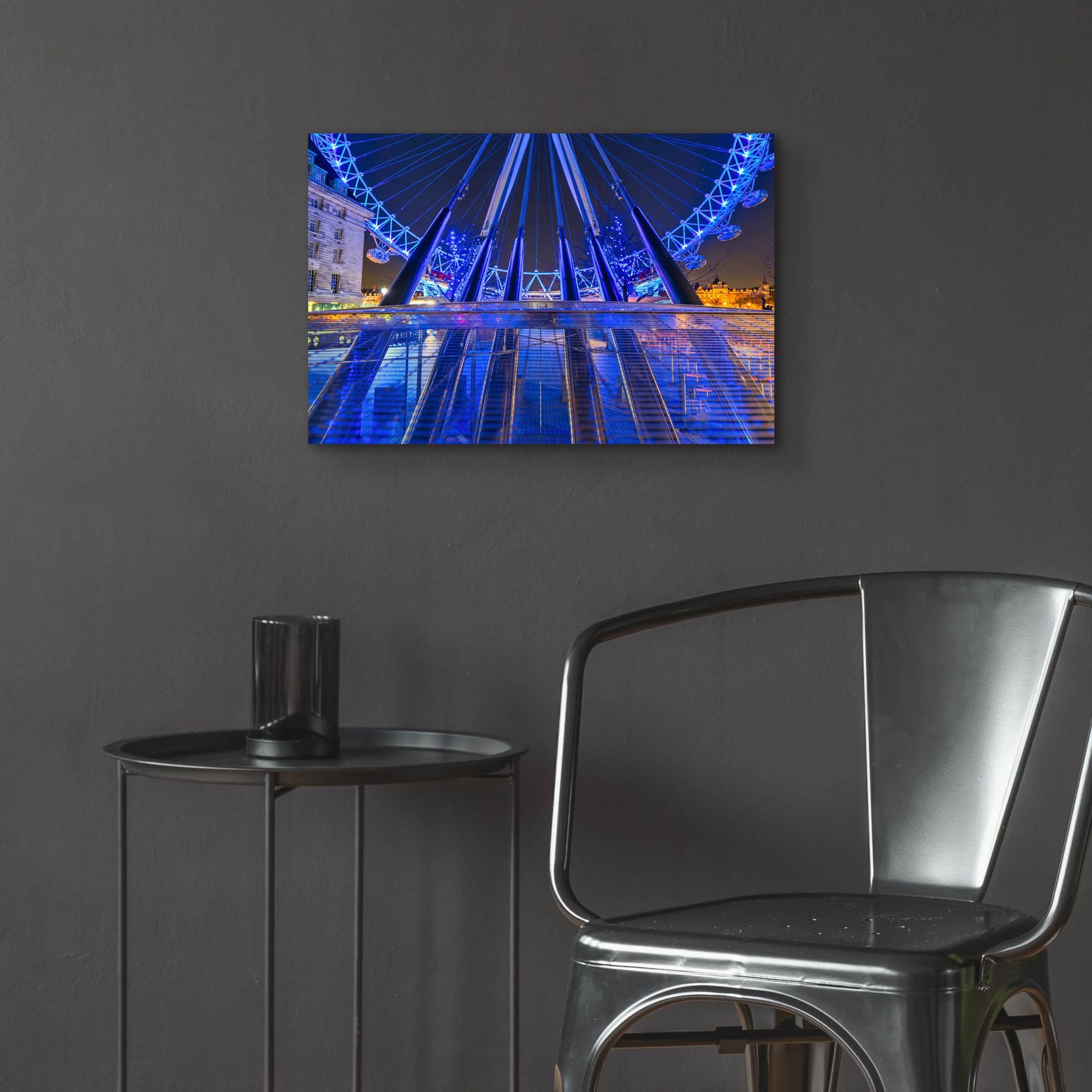 Epic Art 'London Eye Grounded' by Mark A Paulda, Acrylic Glass Wall Art,24x16