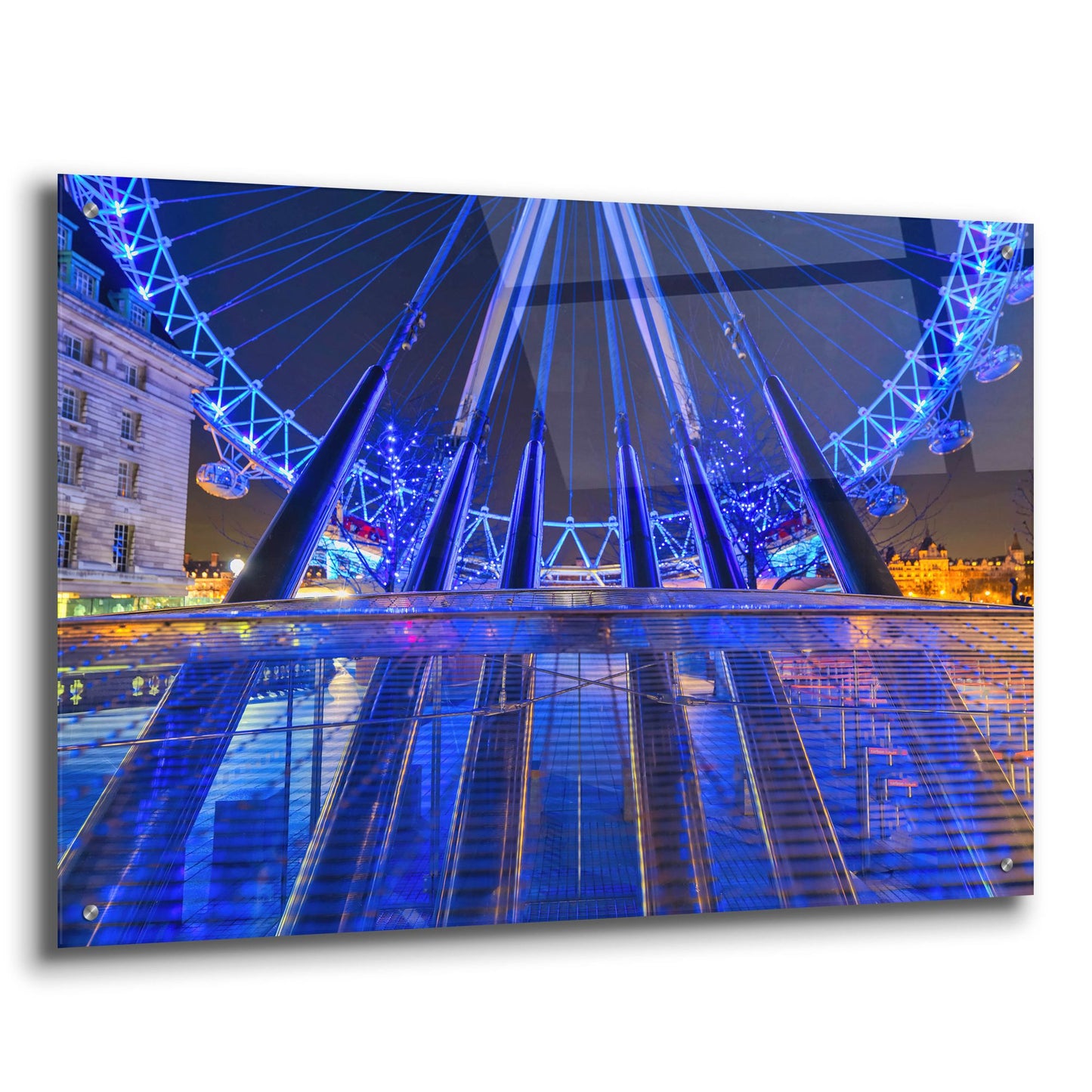 Epic Art 'London Eye Grounded' by Mark A Paulda, Acrylic Glass Wall Art,36x24