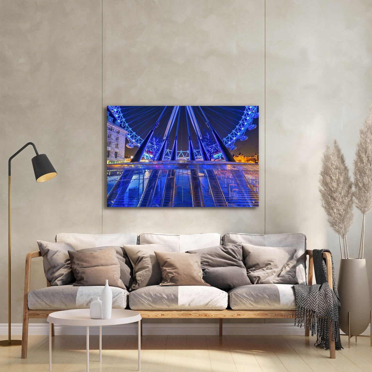 Epic Art 'London Eye Grounded' by Mark A Paulda, Acrylic Glass Wall Art,36x24