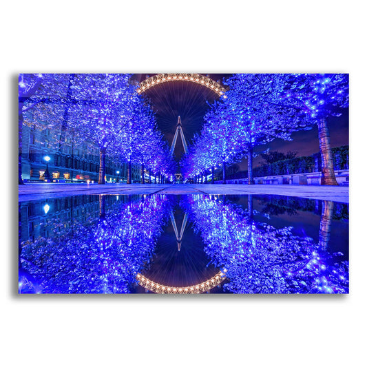 Epic Art 'London Eye In Blue' by Mark A Paulda, Acrylic Glass Wall Art