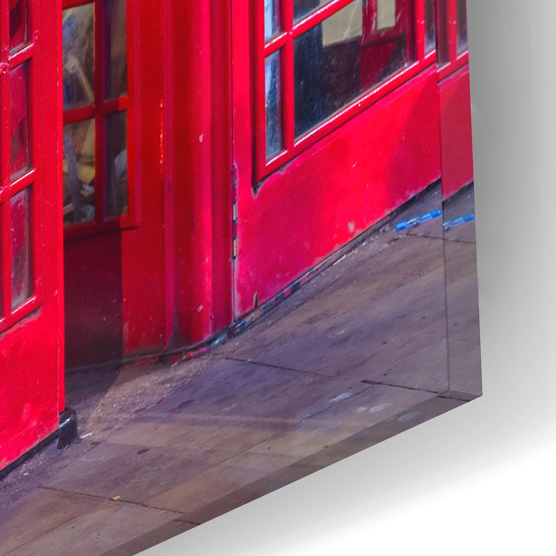 Epic Art 'London Red Phone Boxes' by Mark A Paulda, Acrylic Glass Wall Art,16x12