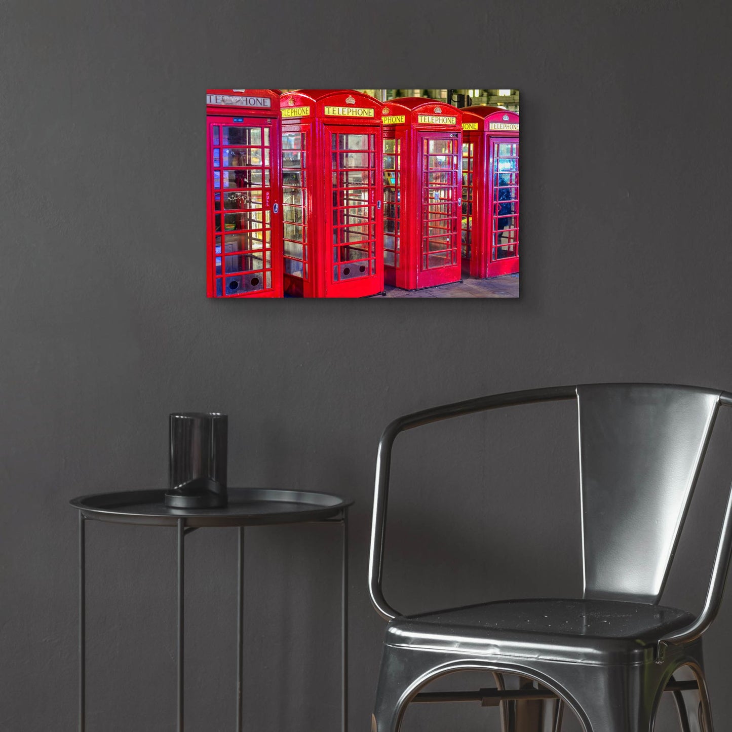 Epic Art 'London Red Phone Boxes' by Mark A Paulda, Acrylic Glass Wall Art,24x16