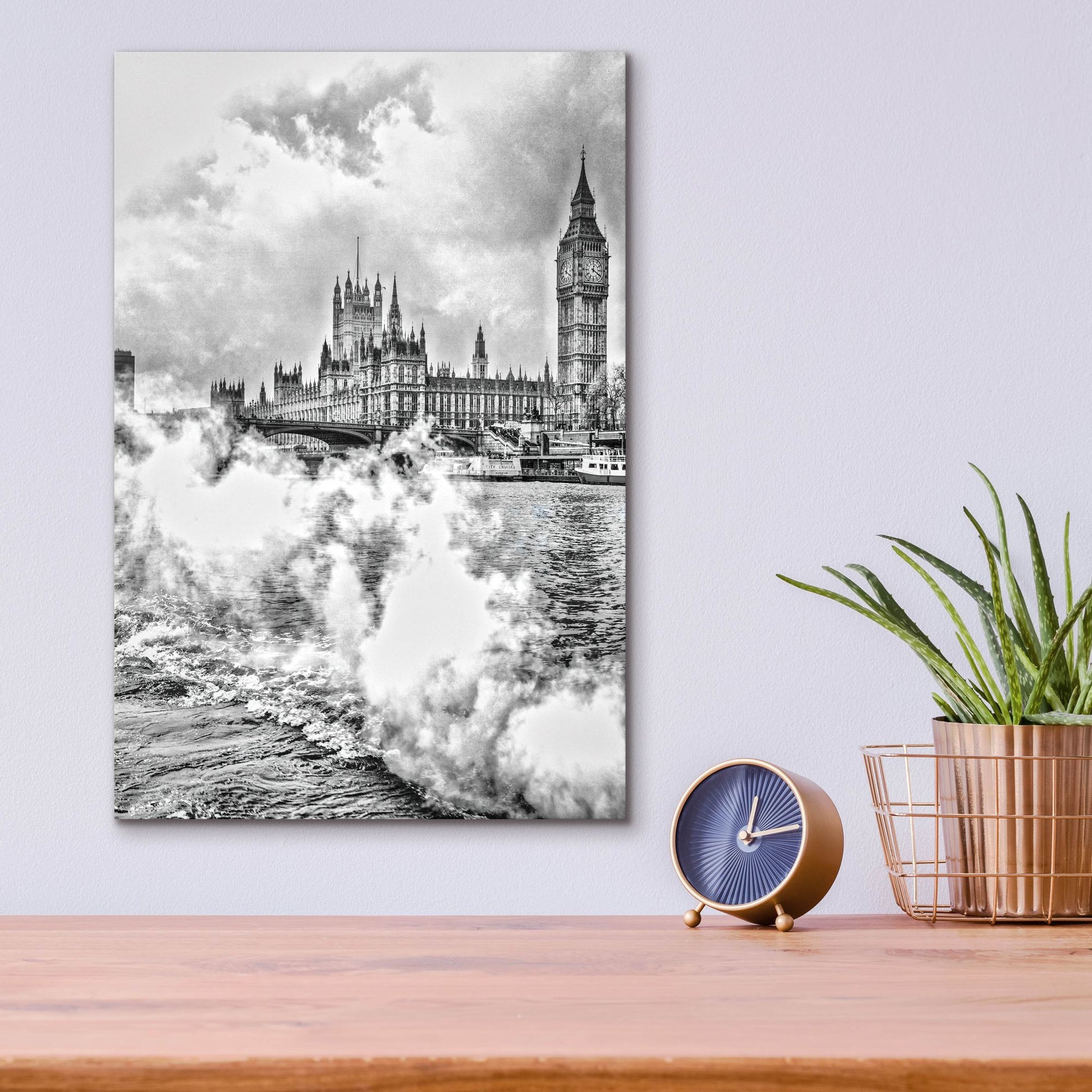 Epic Art 'London The Big Smoke' by Mark A Paulda, Acrylic Glass Wall Art,12x16