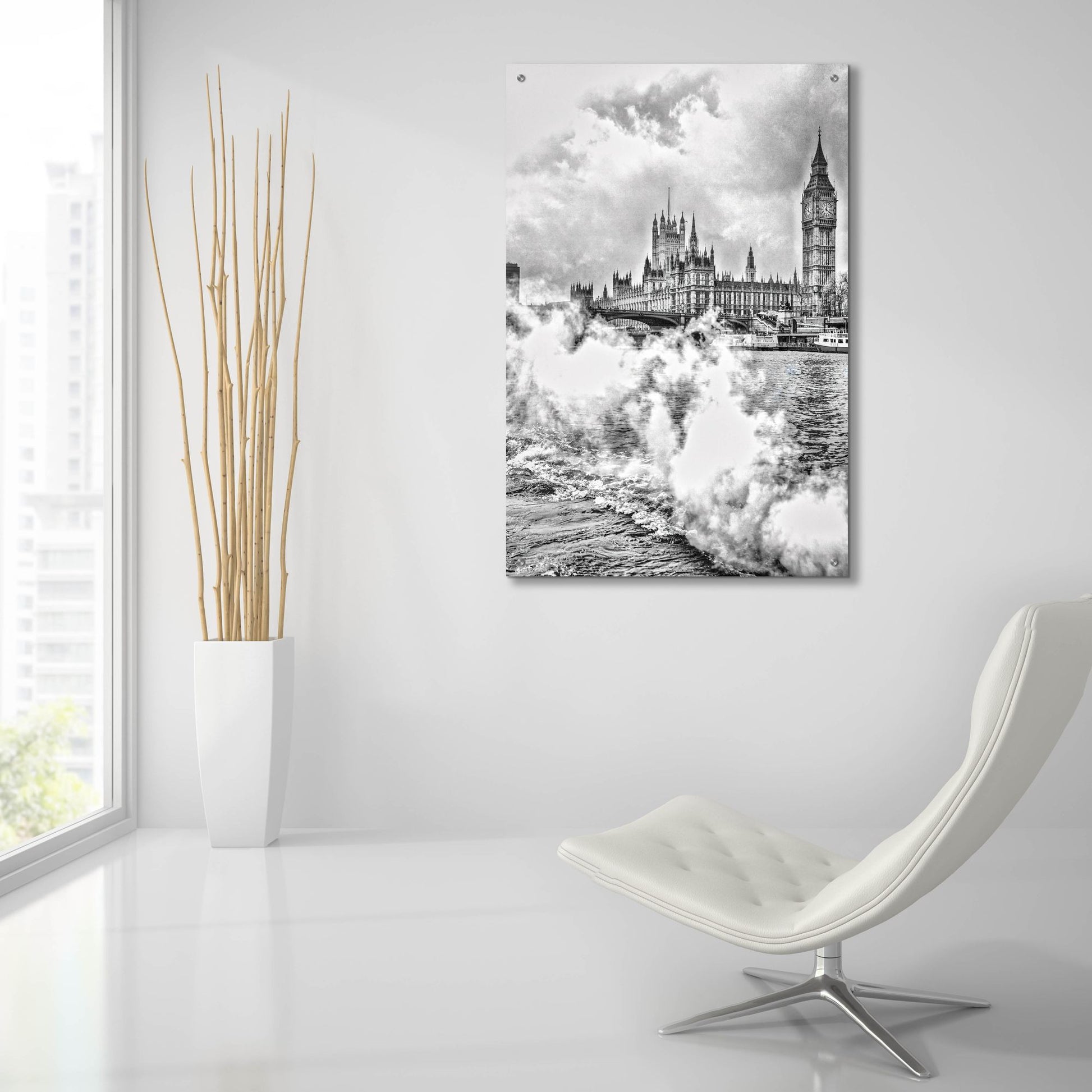 Epic Art 'London The Big Smoke' by Mark A Paulda, Acrylic Glass Wall Art,24x36