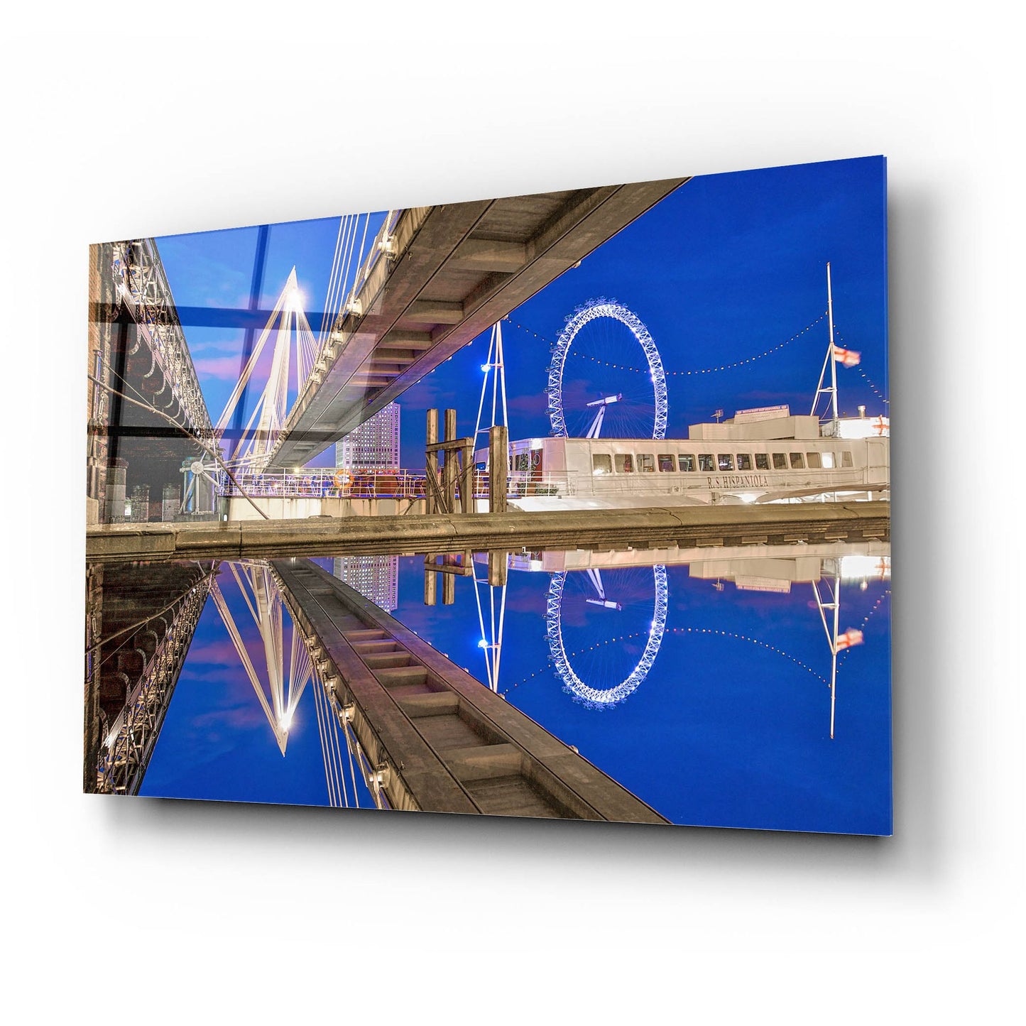 Epic Art 'Under The Jubilee Bridge' by Mark A Paulda, Acrylic Glass Wall Art,24x16