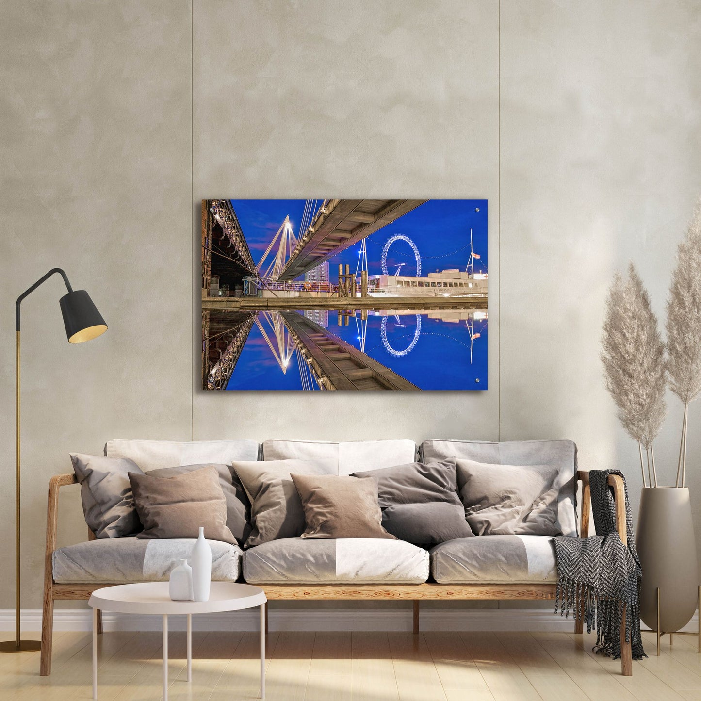 Epic Art 'Under The Jubilee Bridge' by Mark A Paulda, Acrylic Glass Wall Art,36x24