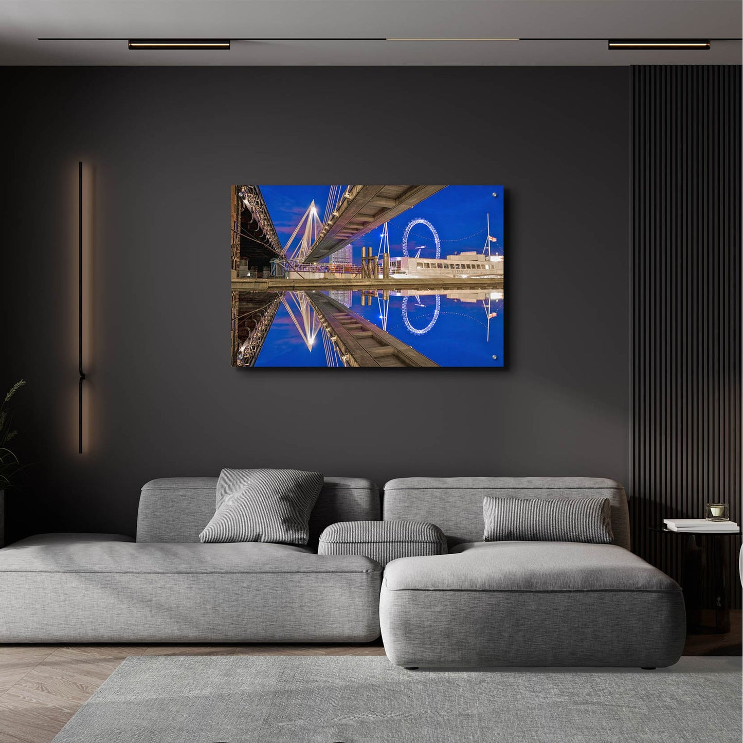 Epic Art 'Under The Jubilee Bridge' by Mark A Paulda, Acrylic Glass Wall Art,36x24