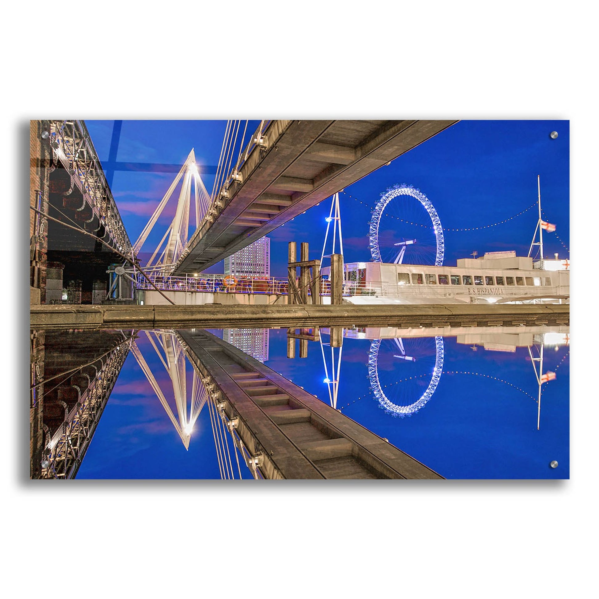 Epic Art 'Under The Jubilee Bridge' by Mark A Paulda, Acrylic Glass Wall Art,36x24