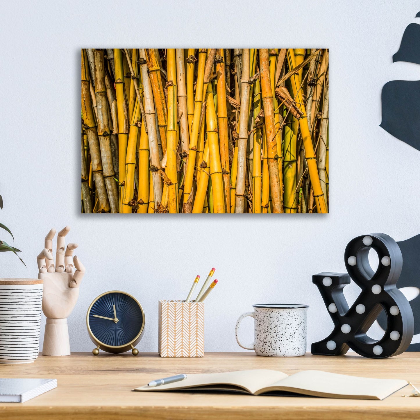 Epic Art 'Bamboo' by Mark A Paulda, Acrylic Glass Wall Art,16x12