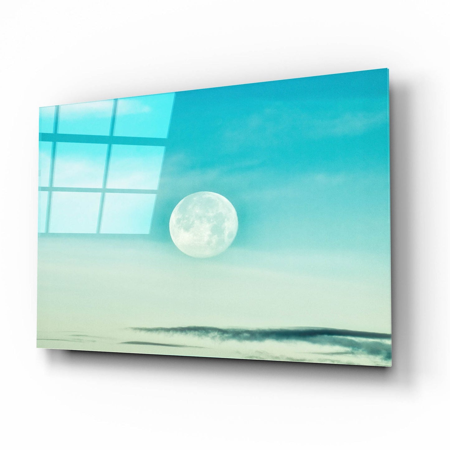 Epic Art 'Blue Moon' by Mark A Paulda, Acrylic Glass Wall Art,16x12