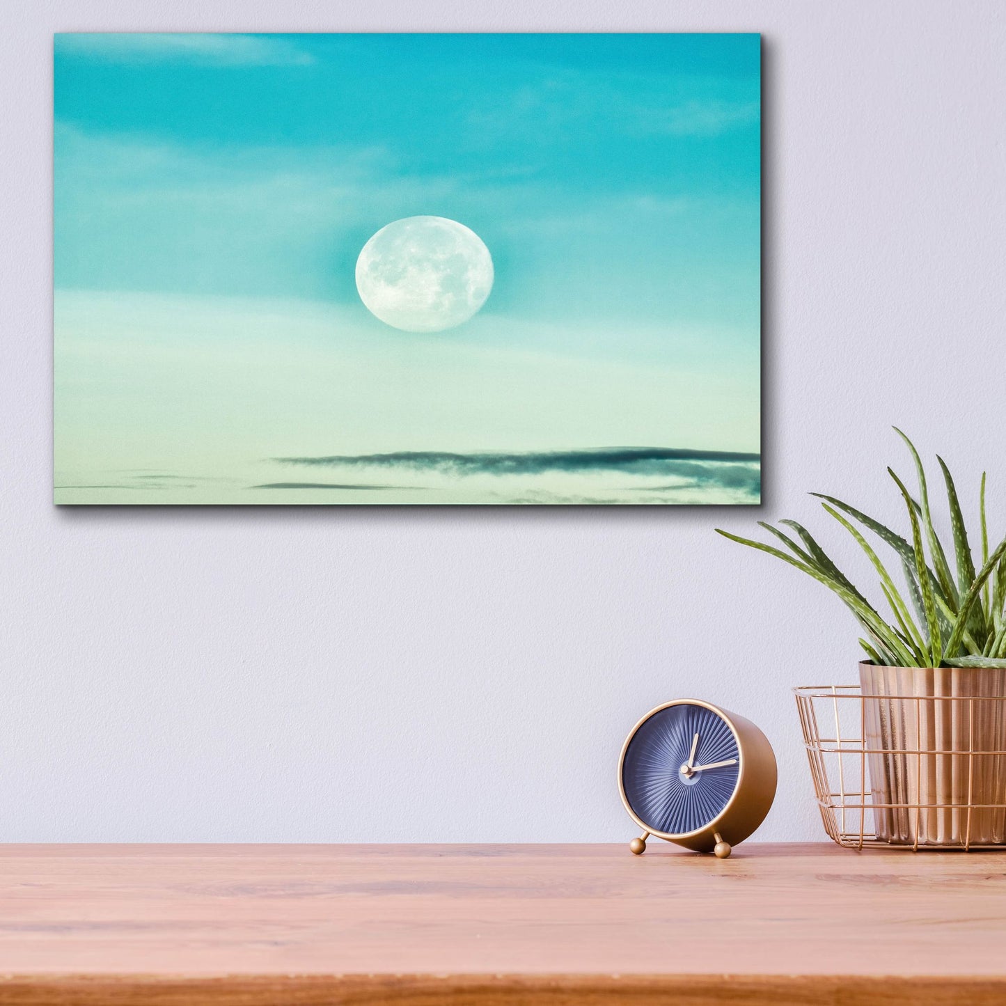 Epic Art 'Blue Moon' by Mark A Paulda, Acrylic Glass Wall Art,16x12