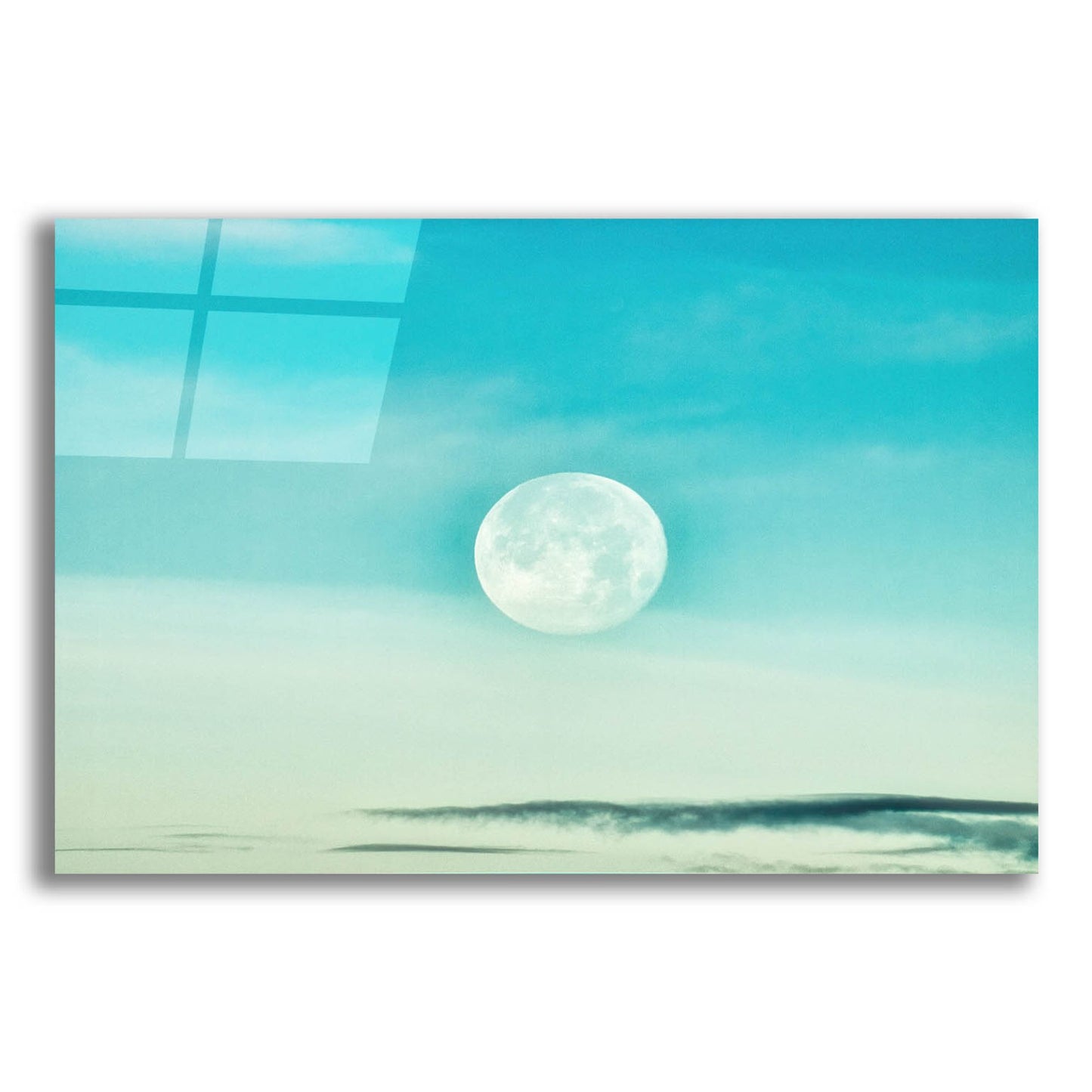 Epic Art 'Blue Moon' by Mark A Paulda, Acrylic Glass Wall Art,16x12