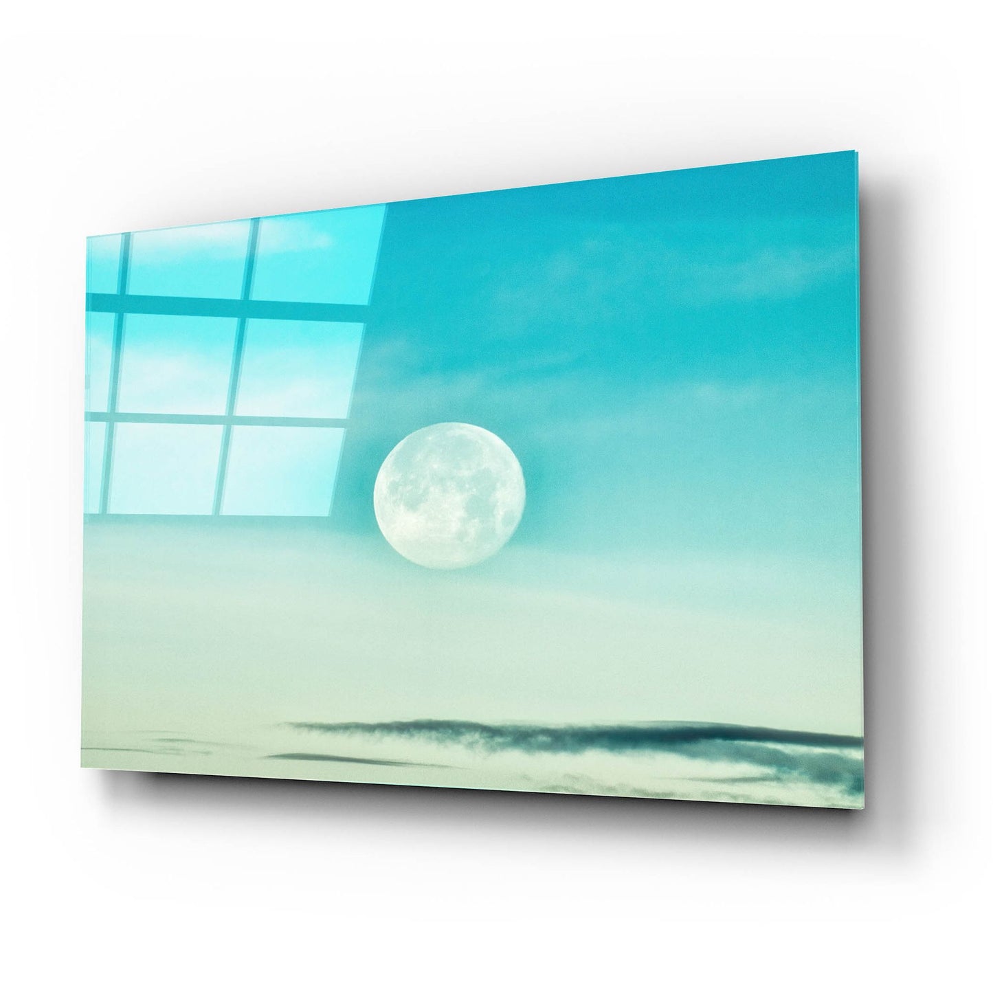 Epic Art 'Blue Moon' by Mark A Paulda, Acrylic Glass Wall Art,24x16