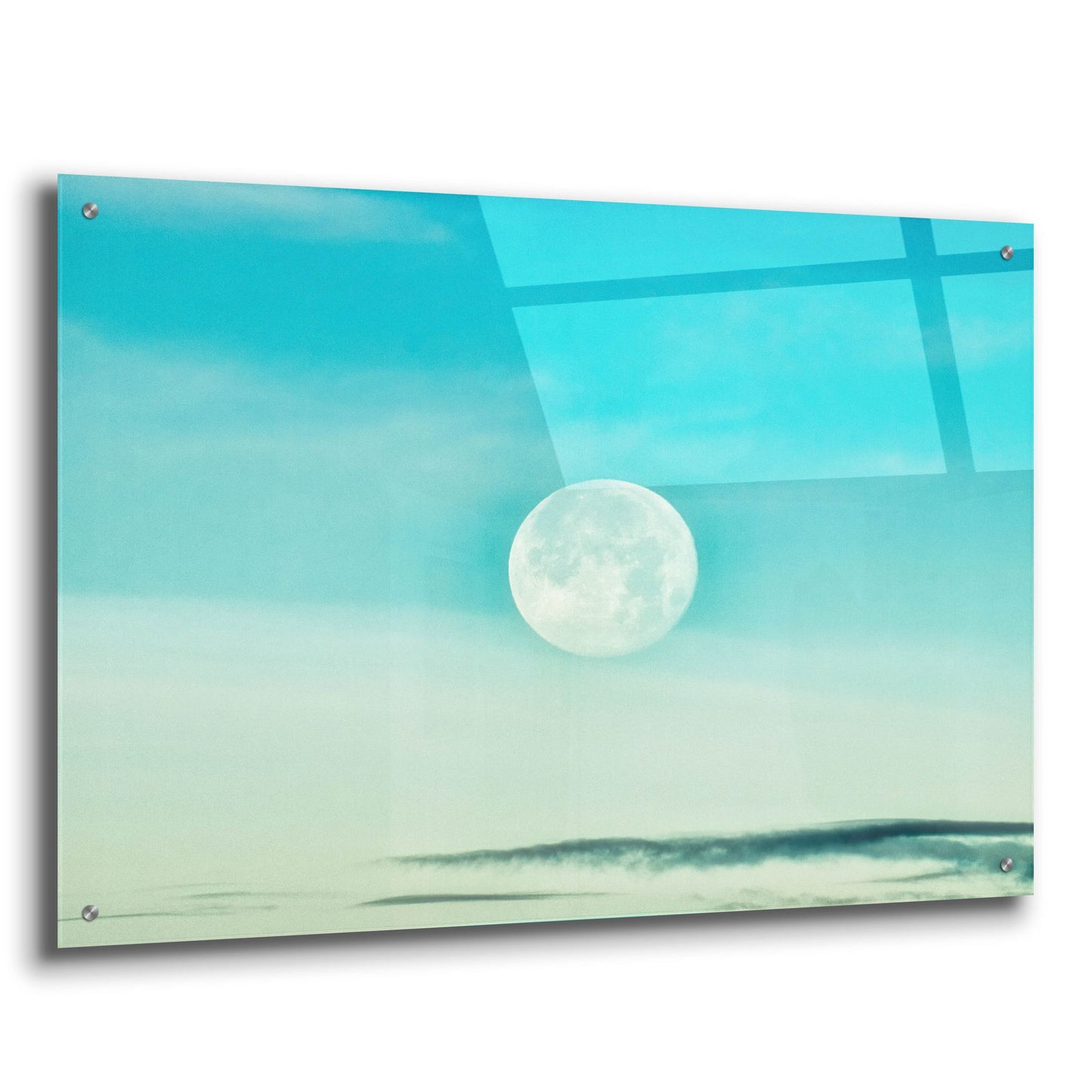 Epic Art 'Blue Moon' by Mark A Paulda, Acrylic Glass Wall Art,36x24