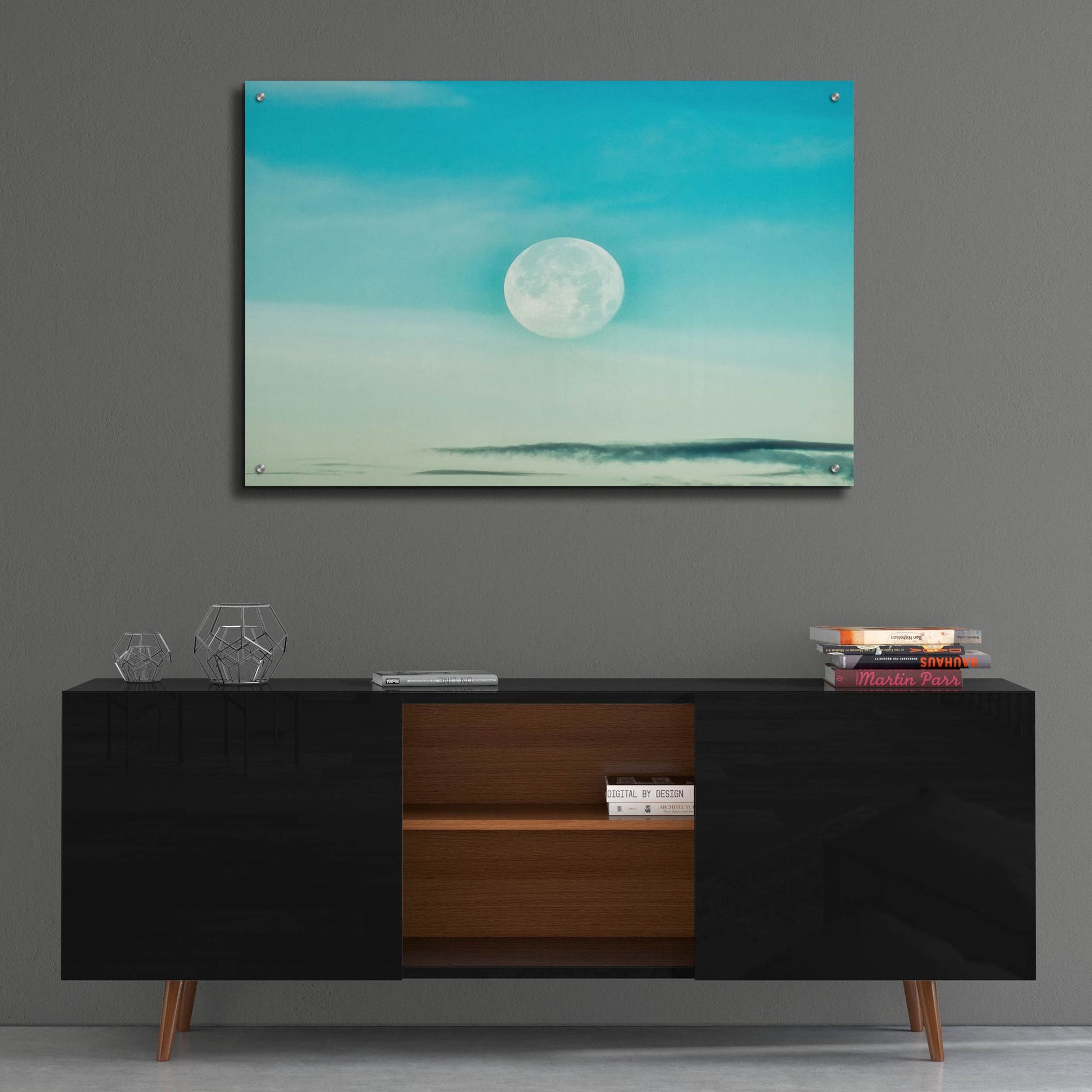 Epic Art 'Blue Moon' by Mark A Paulda, Acrylic Glass Wall Art,36x24