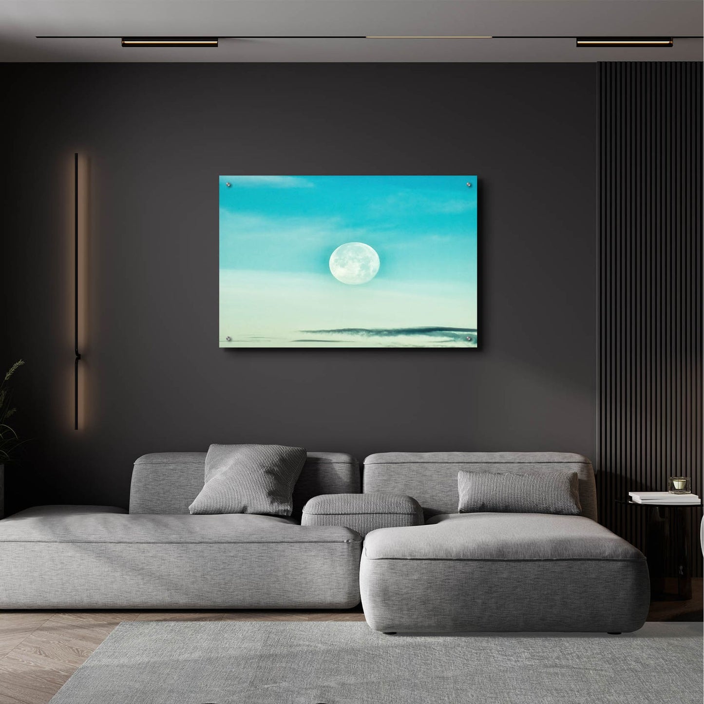 Epic Art 'Blue Moon' by Mark A Paulda, Acrylic Glass Wall Art,36x24