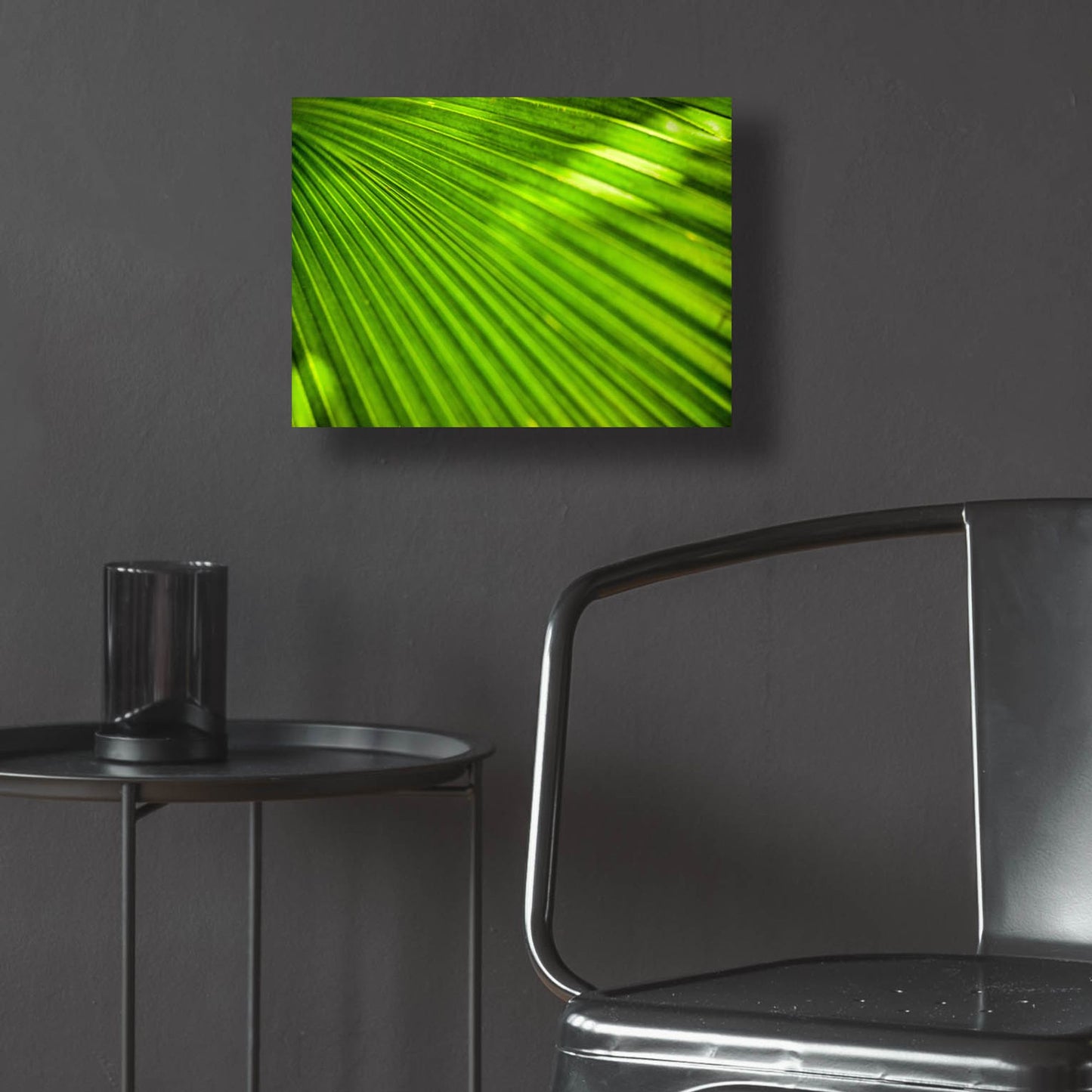 Epic Art 'Green Palm Frond' by Mark A Paulda, Acrylic Glass Wall Art,16x12