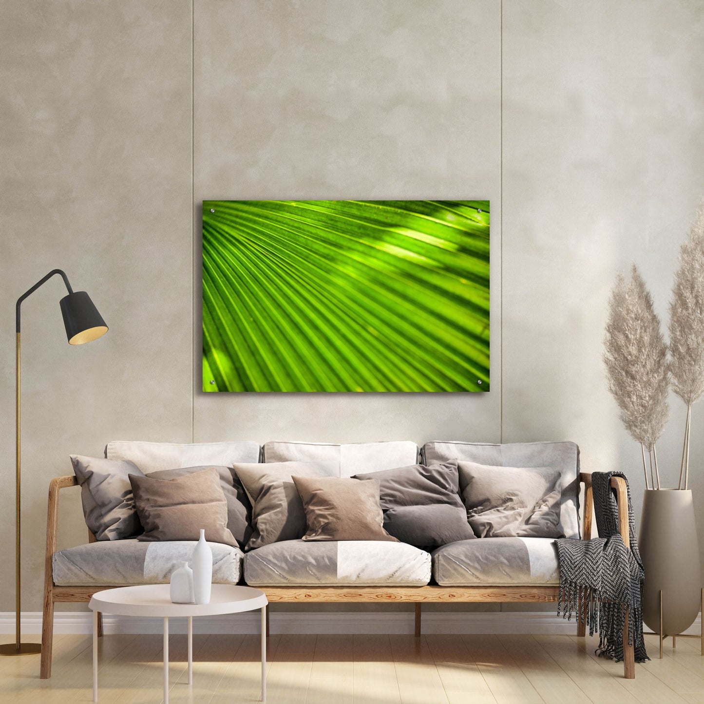 Epic Art 'Green Palm Frond' by Mark A Paulda, Acrylic Glass Wall Art,36x24