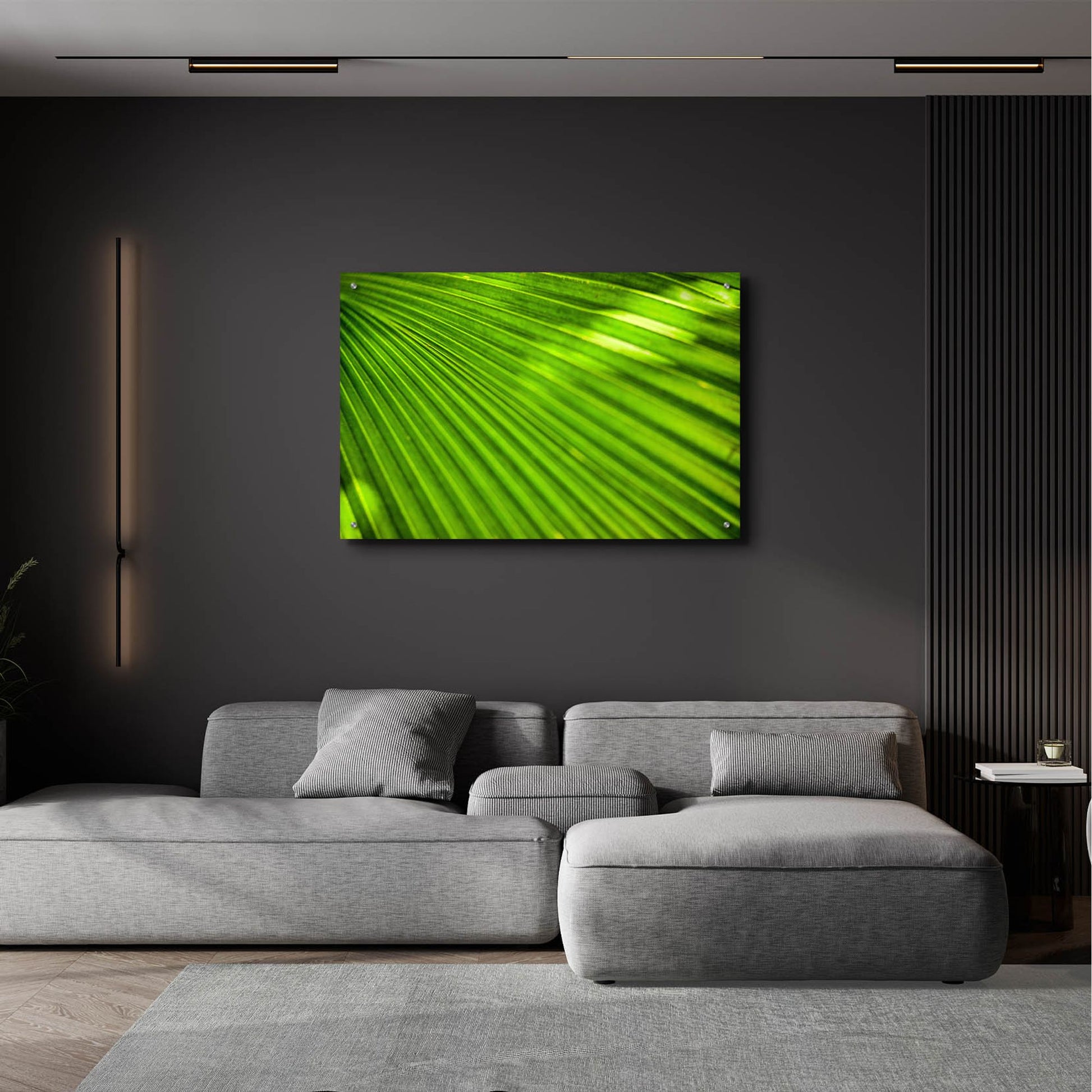 Epic Art 'Green Palm Frond' by Mark A Paulda, Acrylic Glass Wall Art,36x24