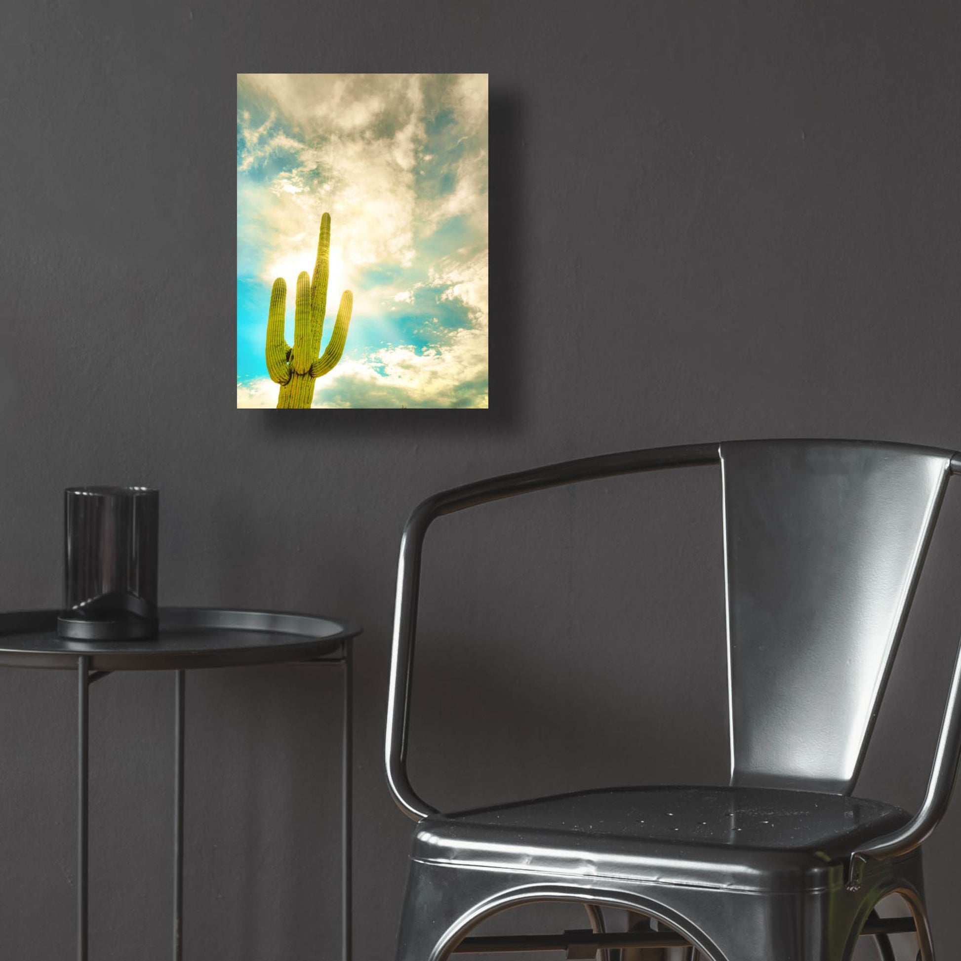 Epic Art 'Sun Burst Saguaro' by Mark A Paulda, Acrylic Glass Wall Art,12x16