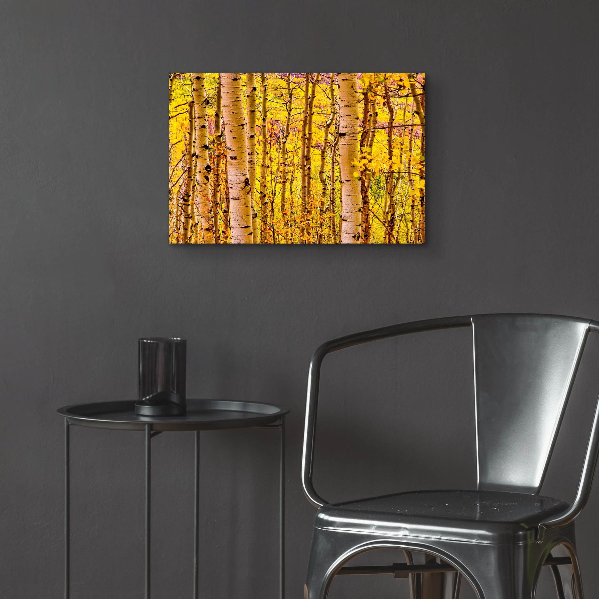 Epic Art 'Aspen Autumn' by Mark A Paulda, Acrylic Glass Wall Art,24x16