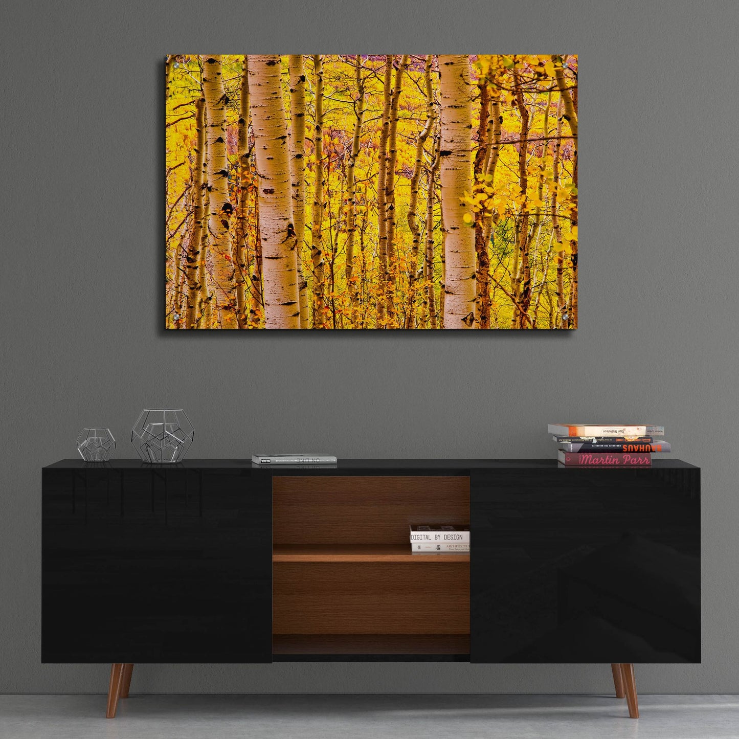 Epic Art 'Aspen Autumn' by Mark A Paulda, Acrylic Glass Wall Art,36x24