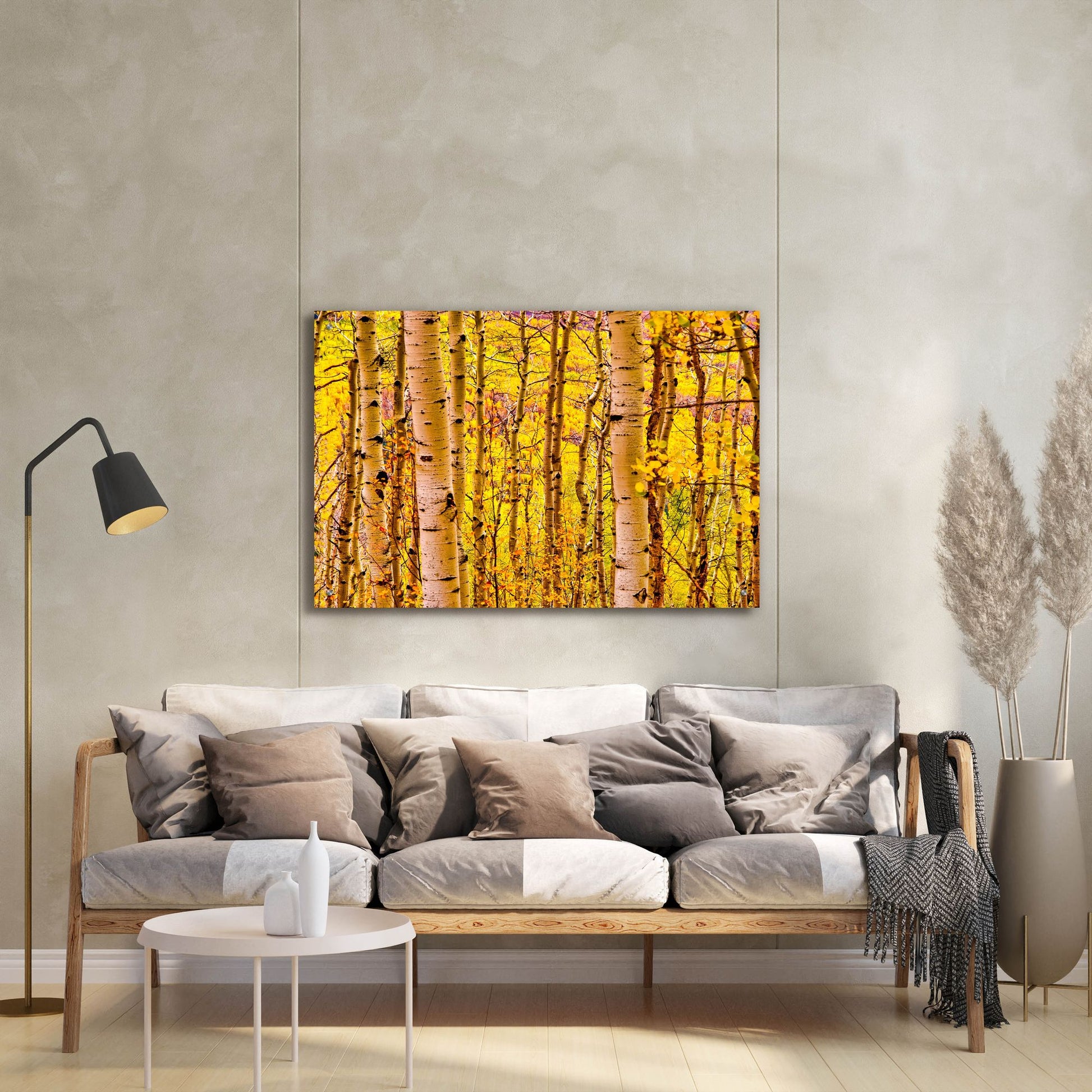 Epic Art 'Aspen Autumn' by Mark A Paulda, Acrylic Glass Wall Art,36x24