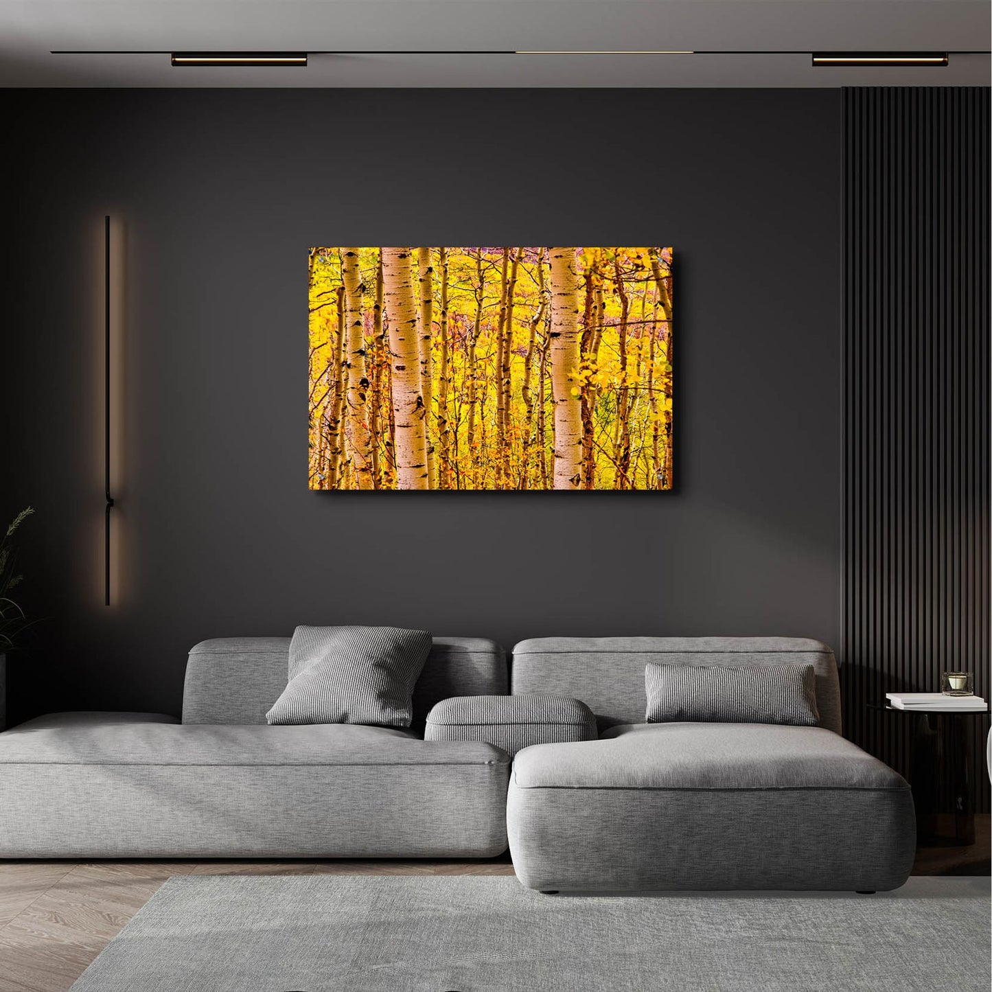 Epic Art 'Aspen Autumn' by Mark A Paulda, Acrylic Glass Wall Art,36x24