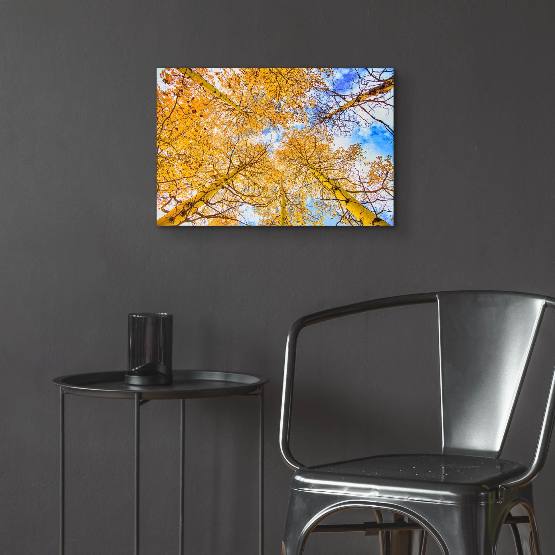 Epic Art 'Autumn Aspens' by Mark A Paulda, Acrylic Glass Wall Art,24x16