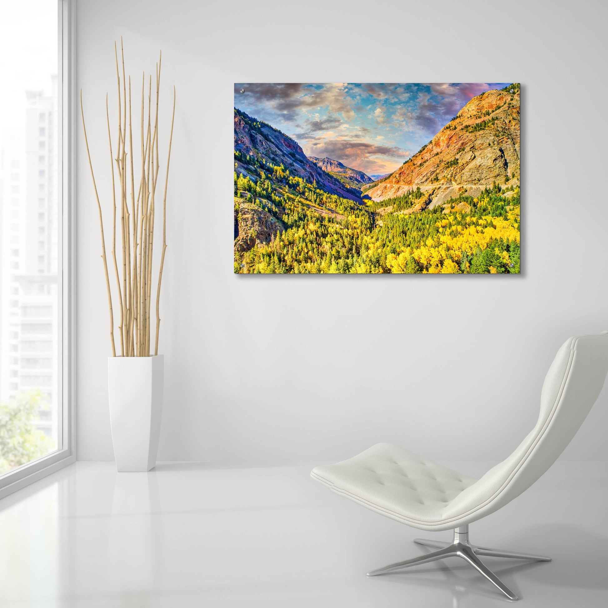 Epic Art 'Million Dollar View' by Mark A Paulda, Acrylic Glass Wall Art,36x24