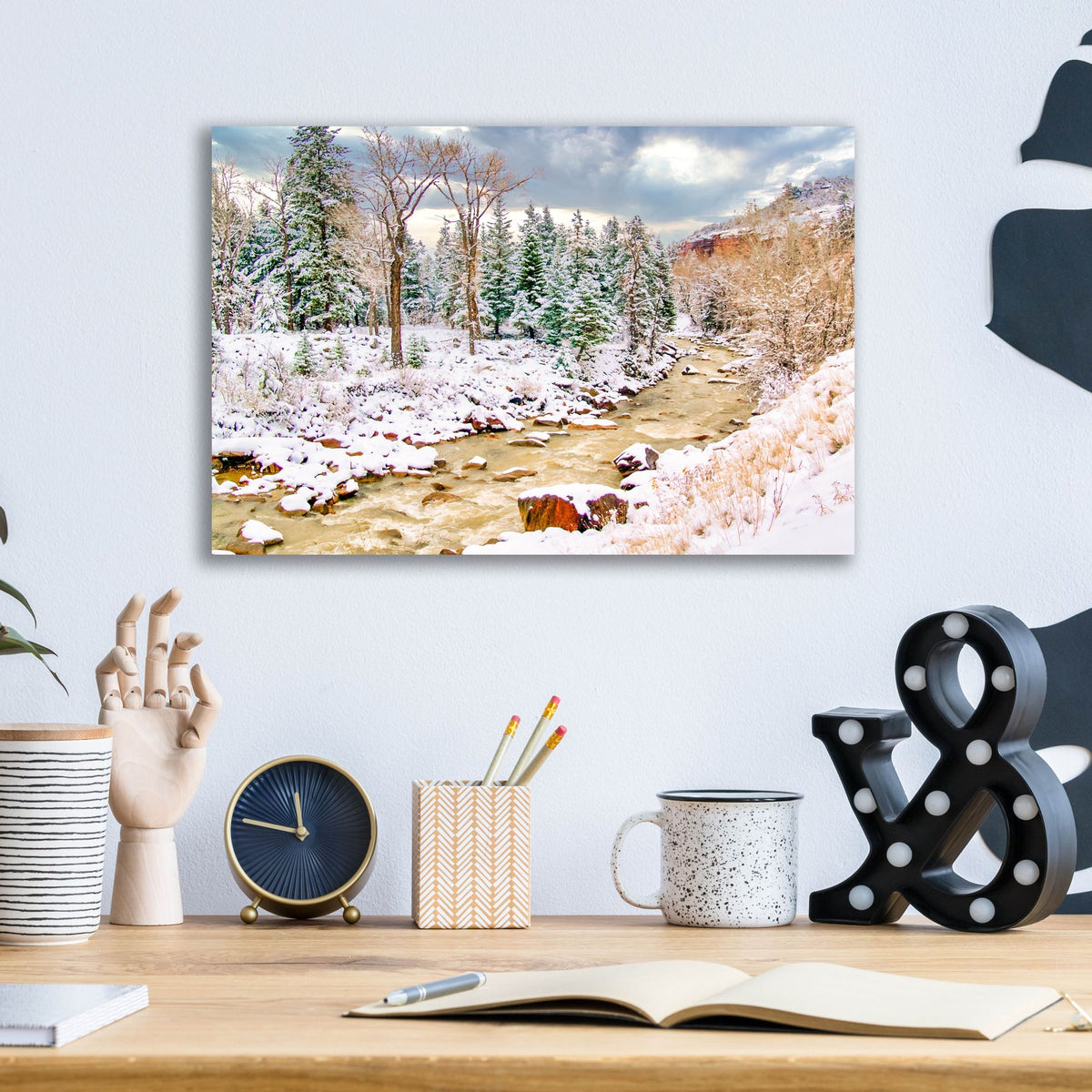 Epic Art 'Uncompahgre Snow' by Mark A Paulda, Acrylic Glass Wall Art,16x12