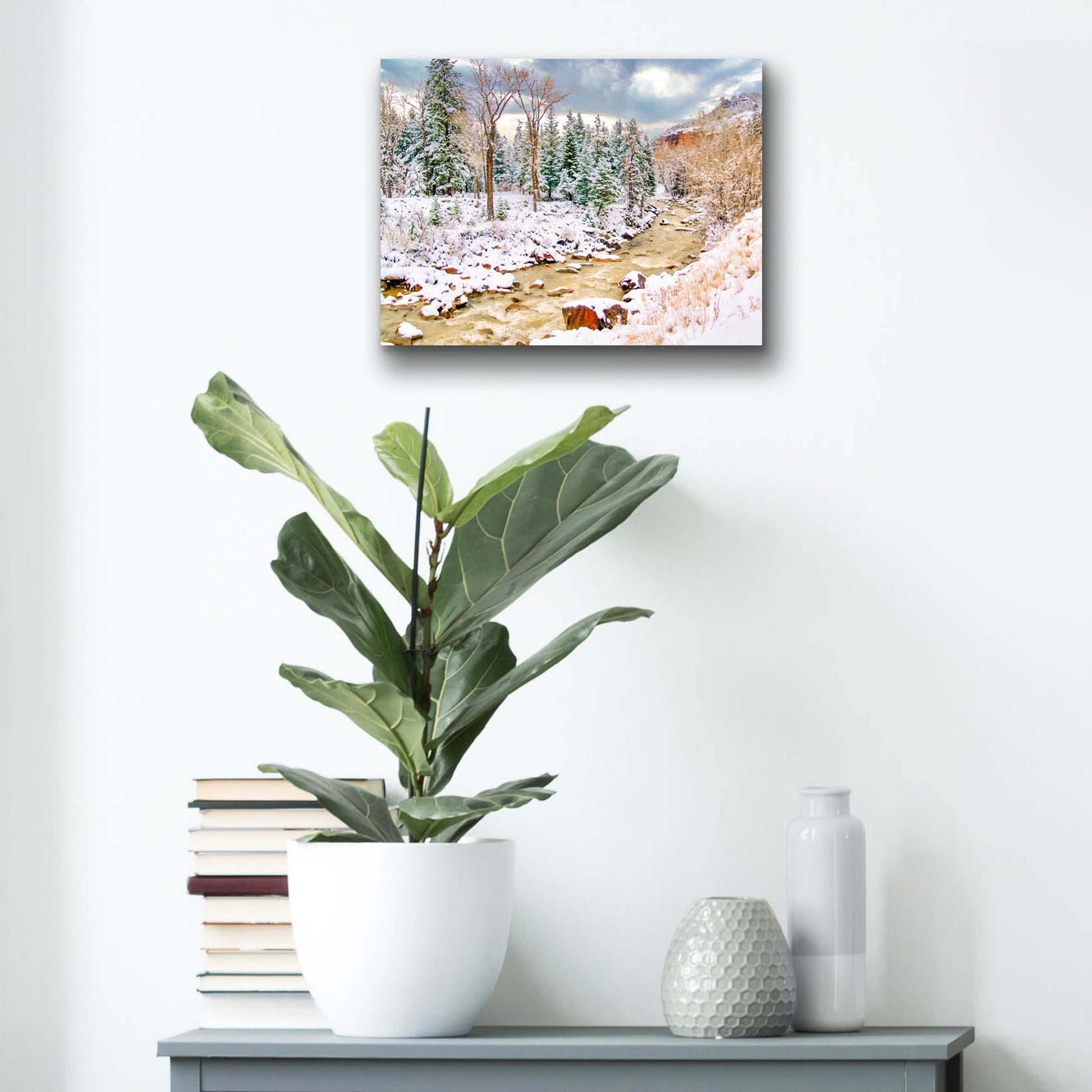 Epic Art 'Uncompahgre Snow' by Mark A Paulda, Acrylic Glass Wall Art,16x12