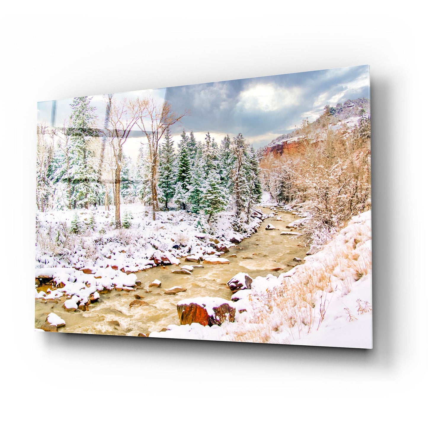 Epic Art 'Uncompahgre Snow' by Mark A Paulda, Acrylic Glass Wall Art,24x16