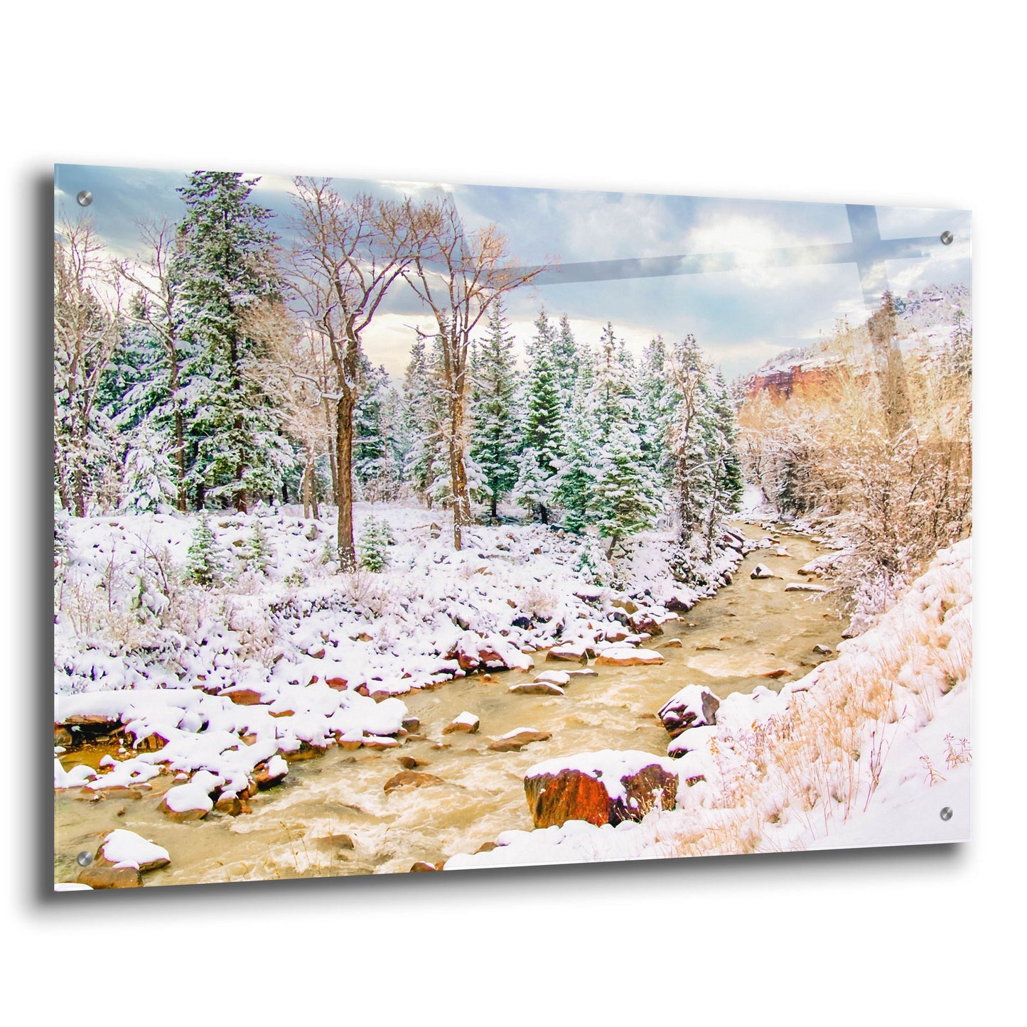 Epic Art 'Uncompahgre Snow' by Mark A Paulda, Acrylic Glass Wall Art,36x24