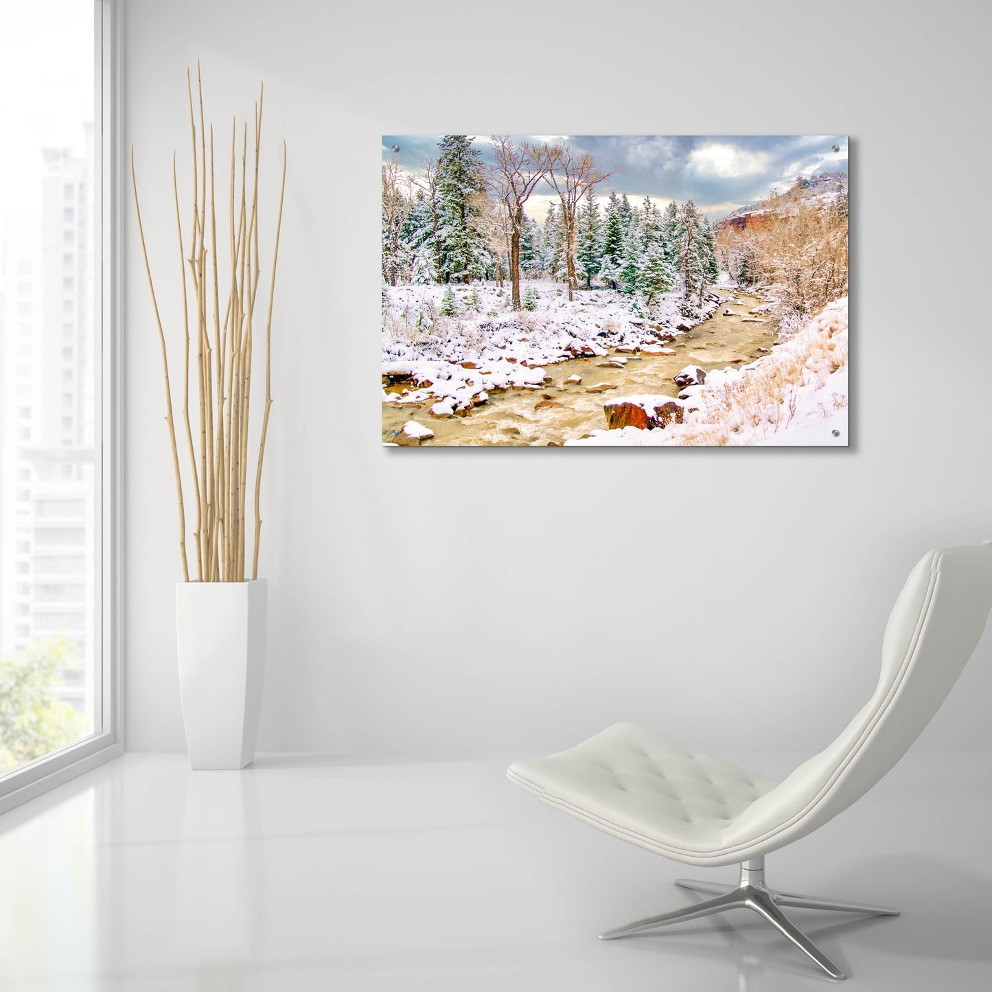 Epic Art 'Uncompahgre Snow' by Mark A Paulda, Acrylic Glass Wall Art,36x24