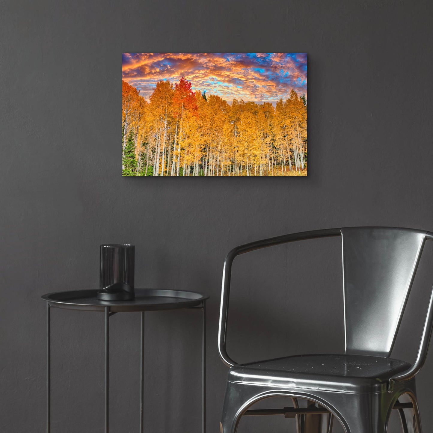 Epic Art 'Wyoming Autumn Aspens' by Mark A Paulda, Acrylic Glass Wall Art,24x16