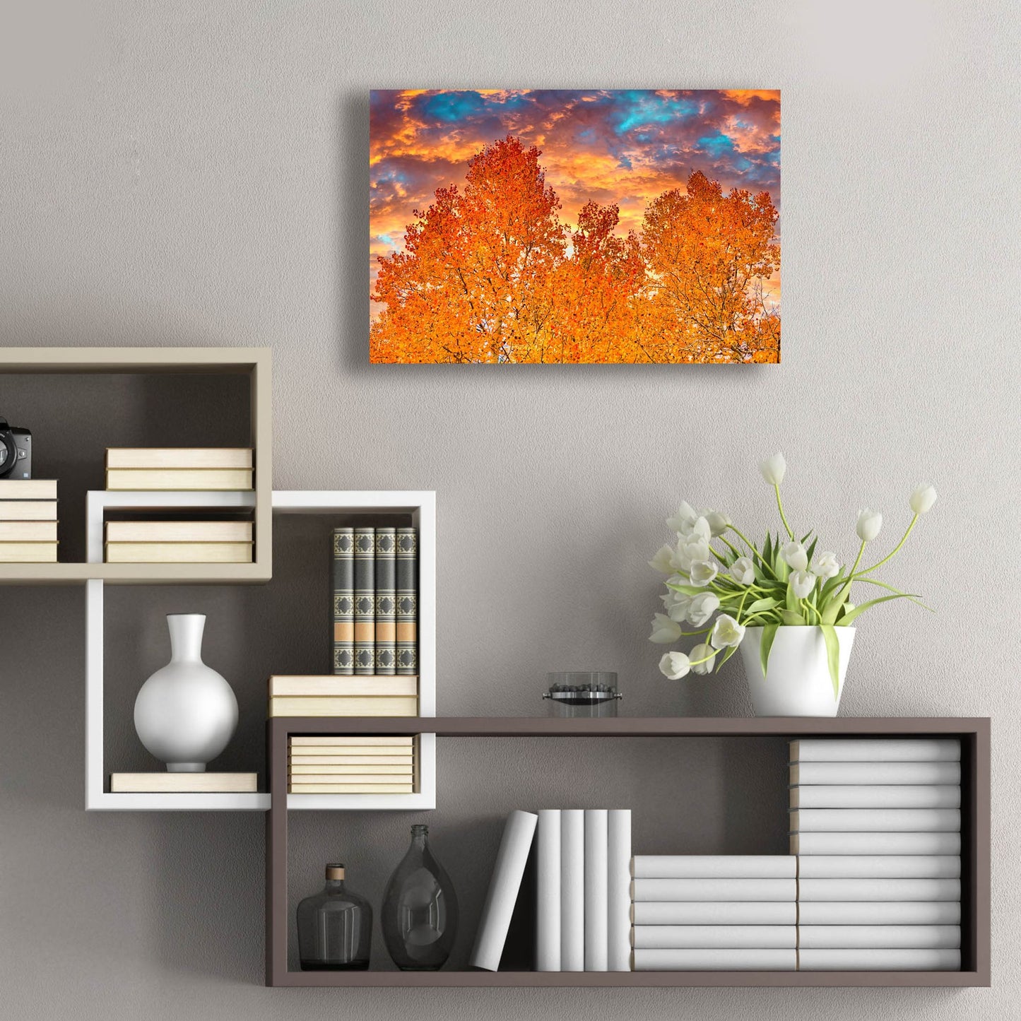 Epic Art 'Wyoming Autumn' by Mark A Paulda, Acrylic Glass Wall Art,24x16