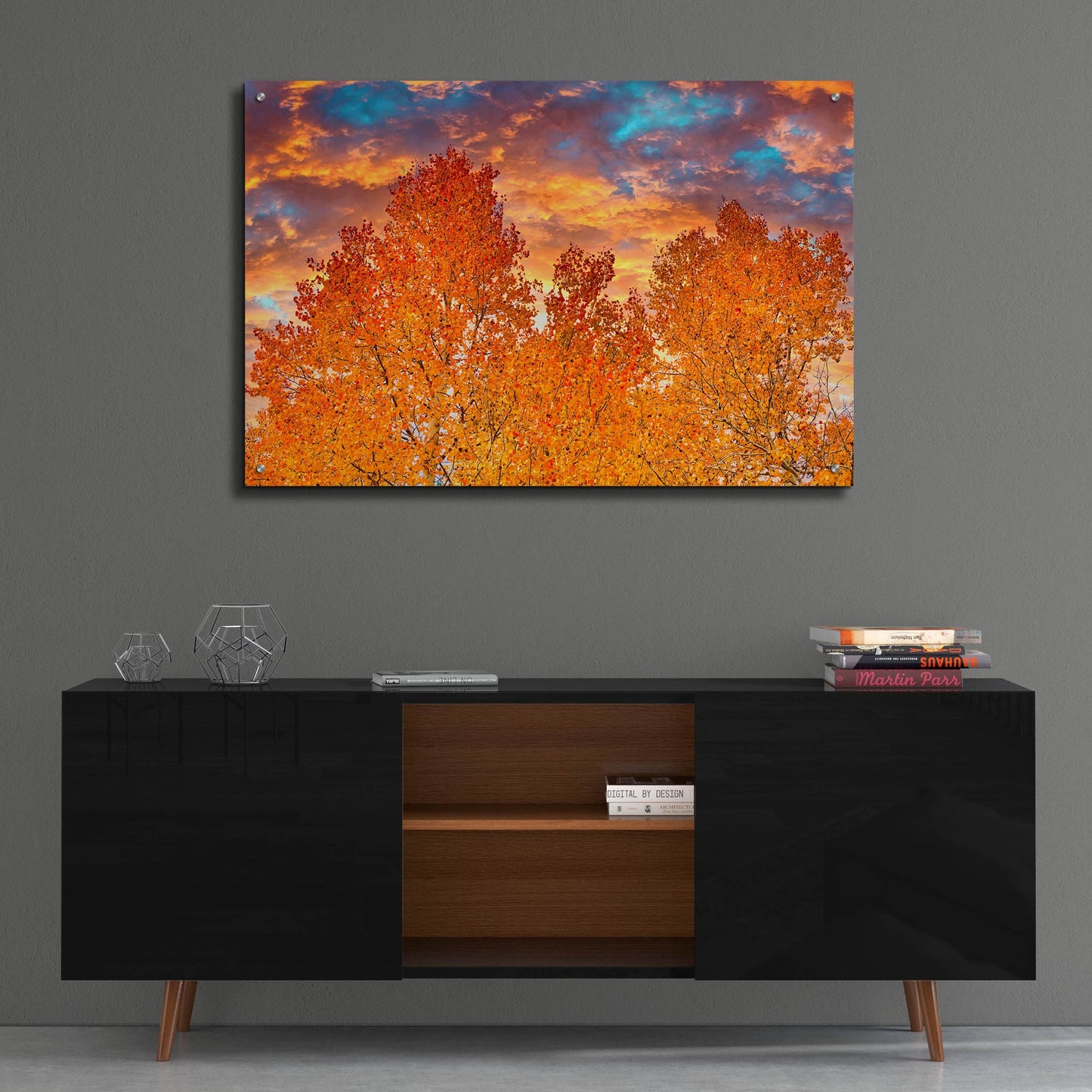 Epic Art 'Wyoming Autumn' by Mark A Paulda, Acrylic Glass Wall Art,36x24