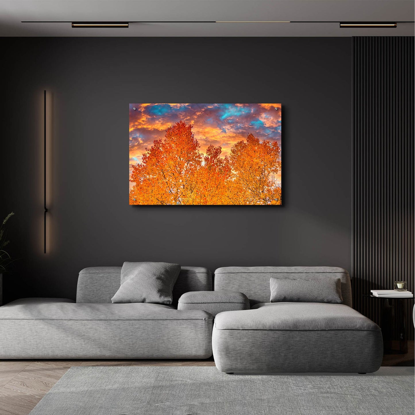 Epic Art 'Wyoming Autumn' by Mark A Paulda, Acrylic Glass Wall Art,36x24