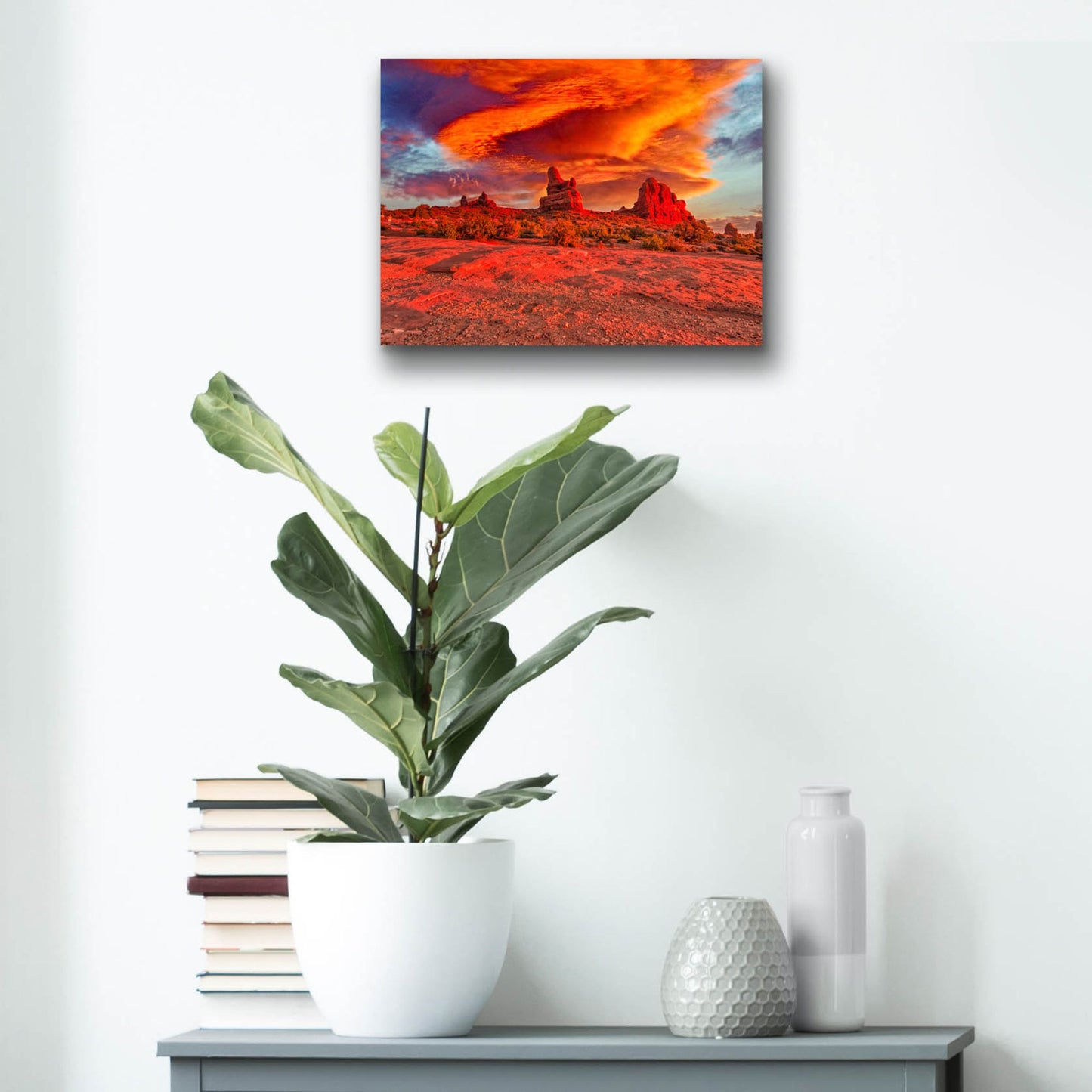 Epic Art 'Arches National Park Sunset' by Mark A Paulda, Acrylic Glass Wall Art,16x12