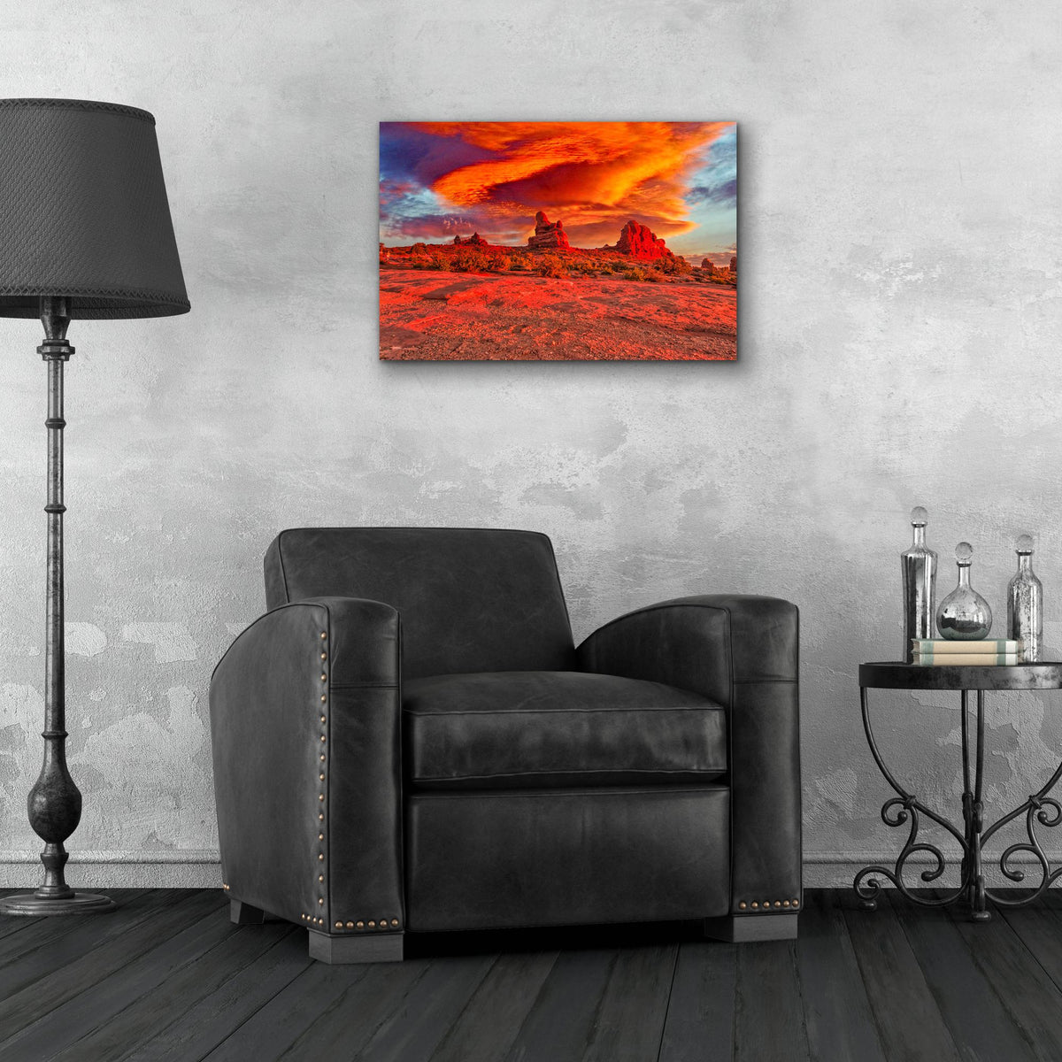 Epic Art 'Arches National Park Sunset' by Mark A Paulda, Acrylic Glass Wall Art,24x16