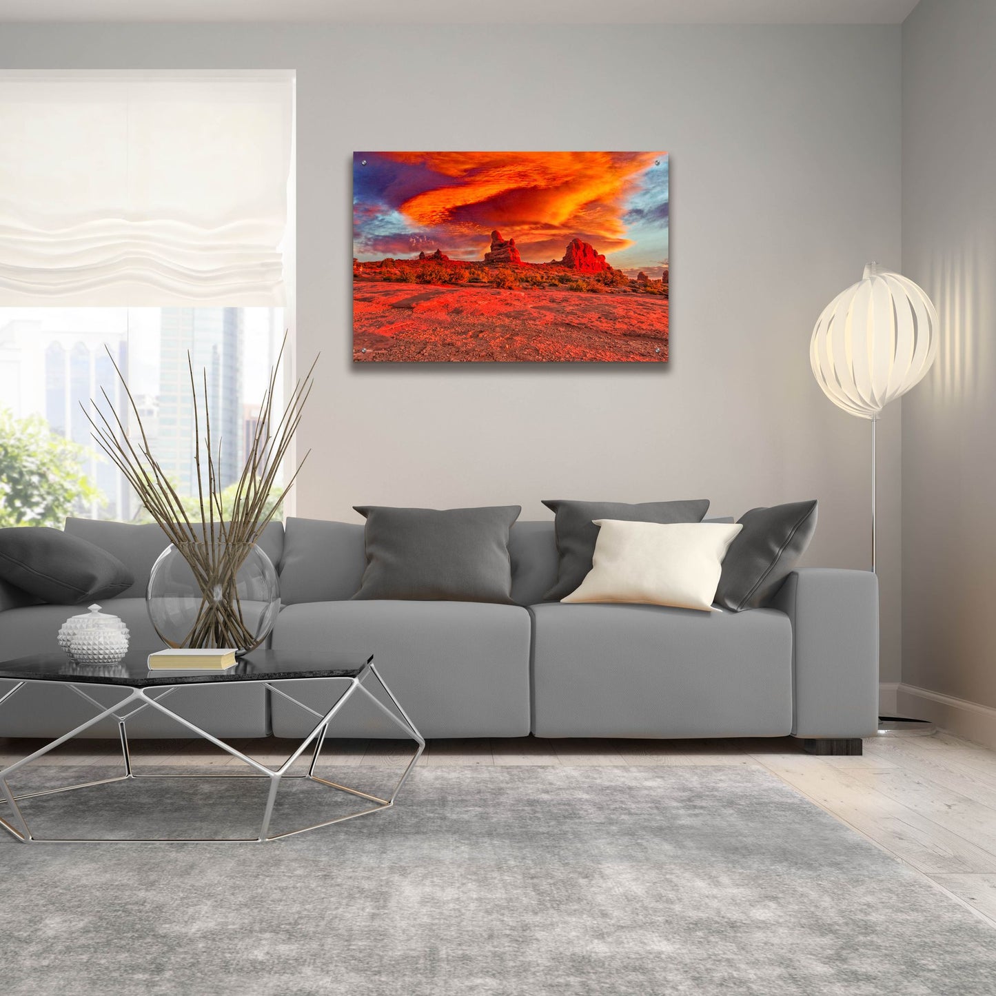 Epic Art 'Arches National Park Sunset' by Mark A Paulda, Acrylic Glass Wall Art,36x24