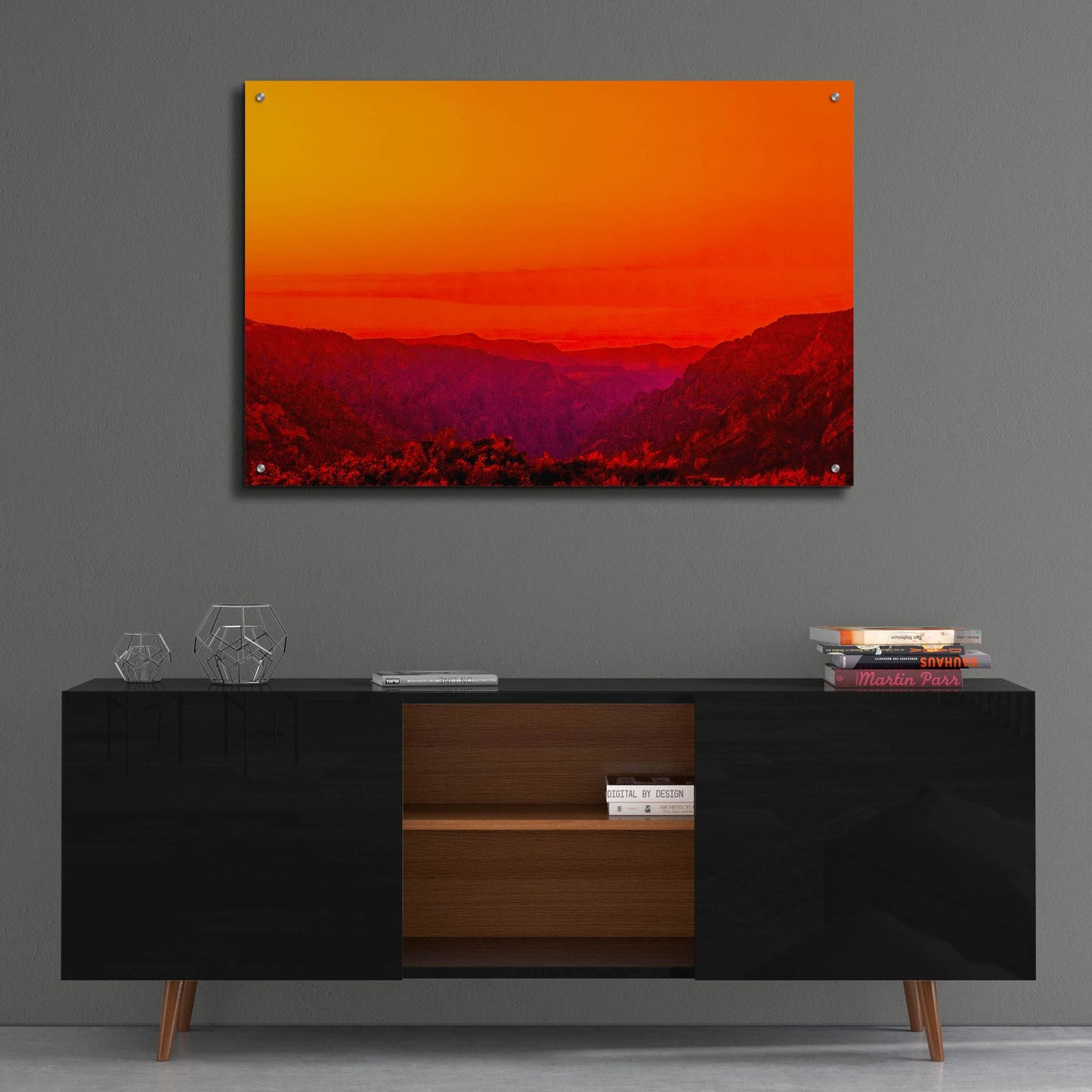 Epic Art 'New Mexico Drama' by Mark A Paulda, Acrylic Glass Wall Art,36x24