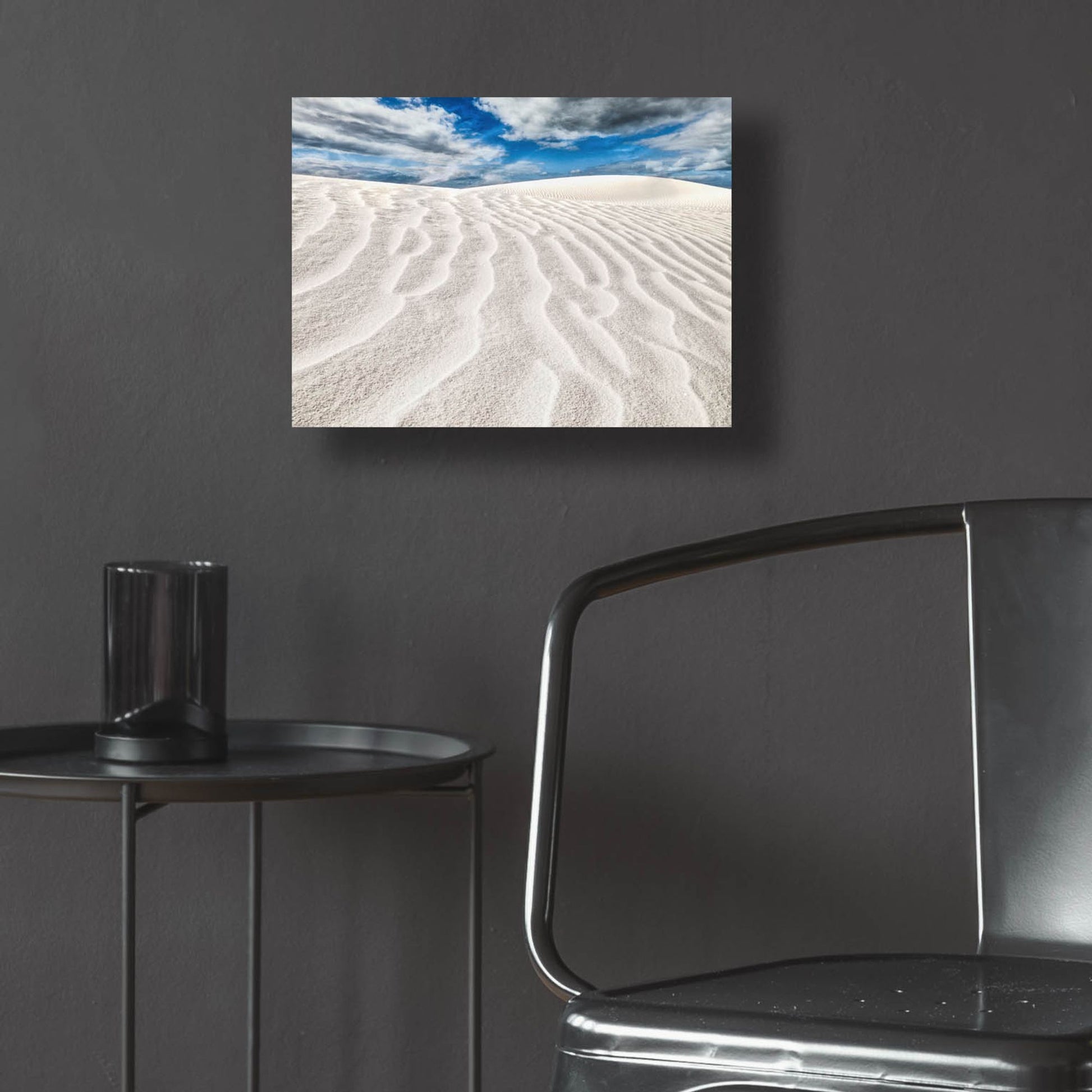 Epic Art 'Rippled White Dune' by Mark A Paulda, Acrylic Glass Wall Art,16x12