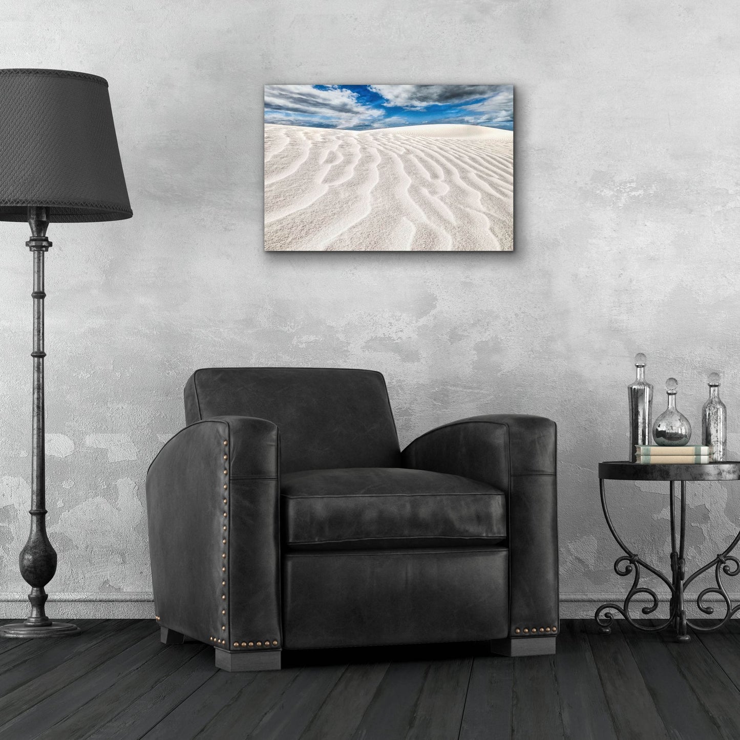 Epic Art 'Rippled White Dune' by Mark A Paulda, Acrylic Glass Wall Art,24x16